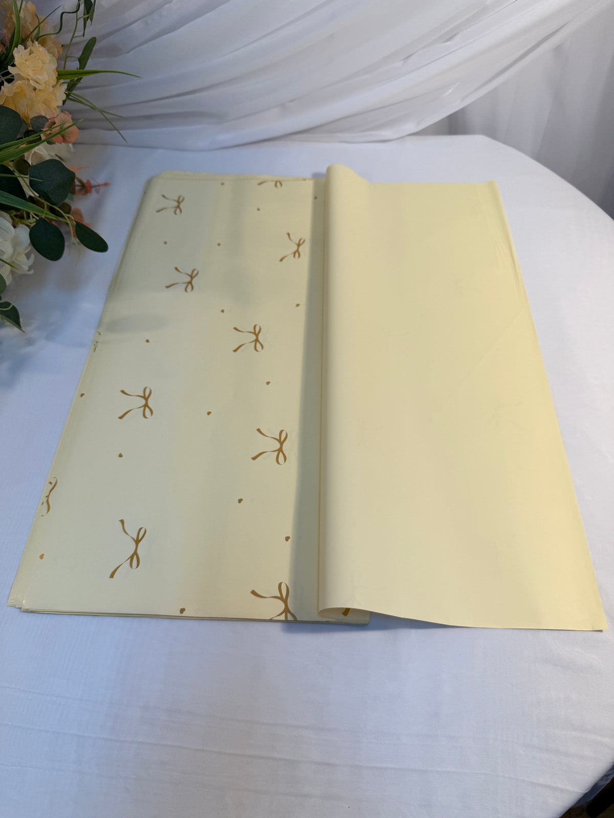 Ambalaj Flori Plastic 20/set imprimeu Fundite Aurii