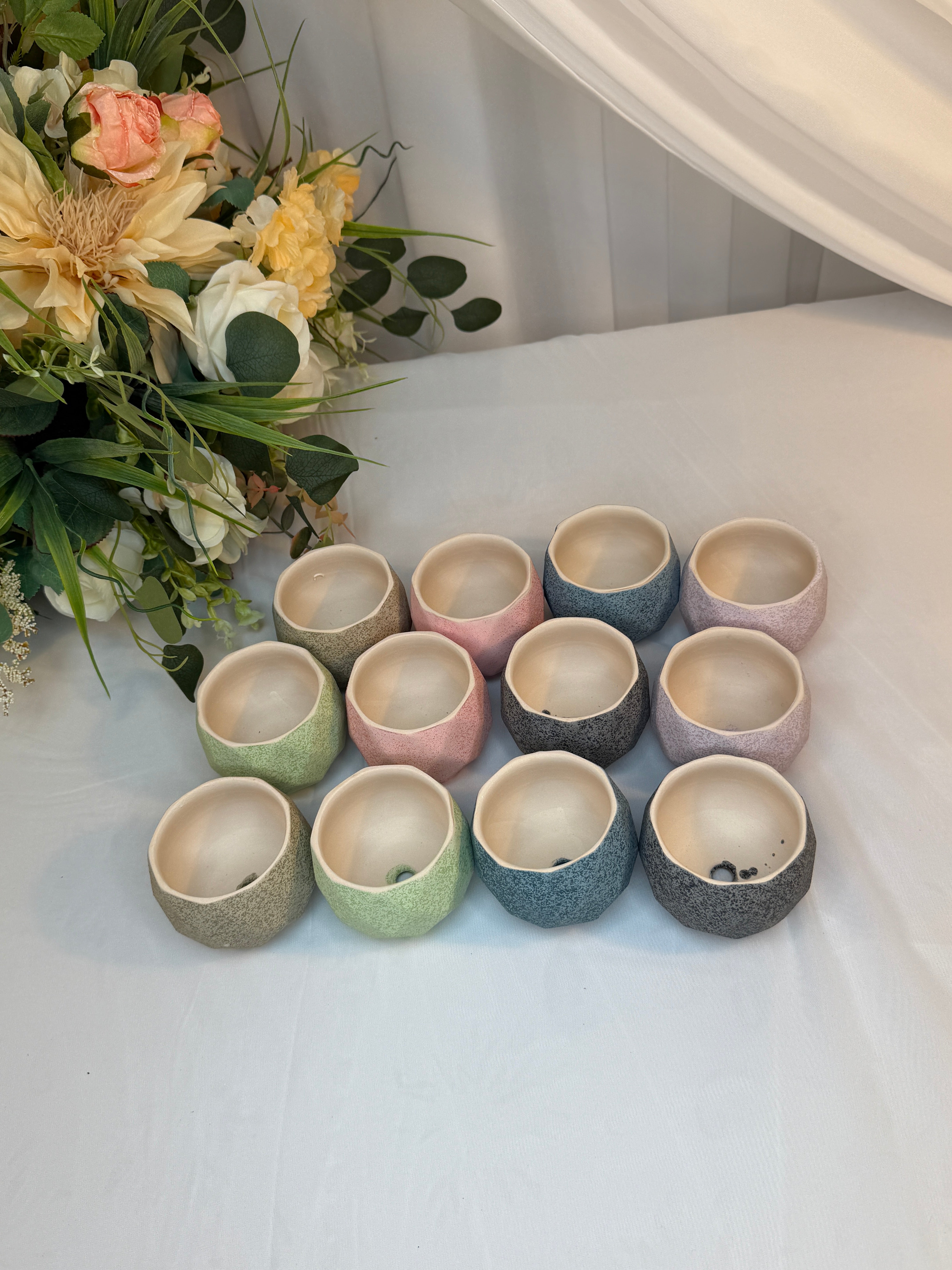 Ghivece Flori Ceramica Fatetat 12/set