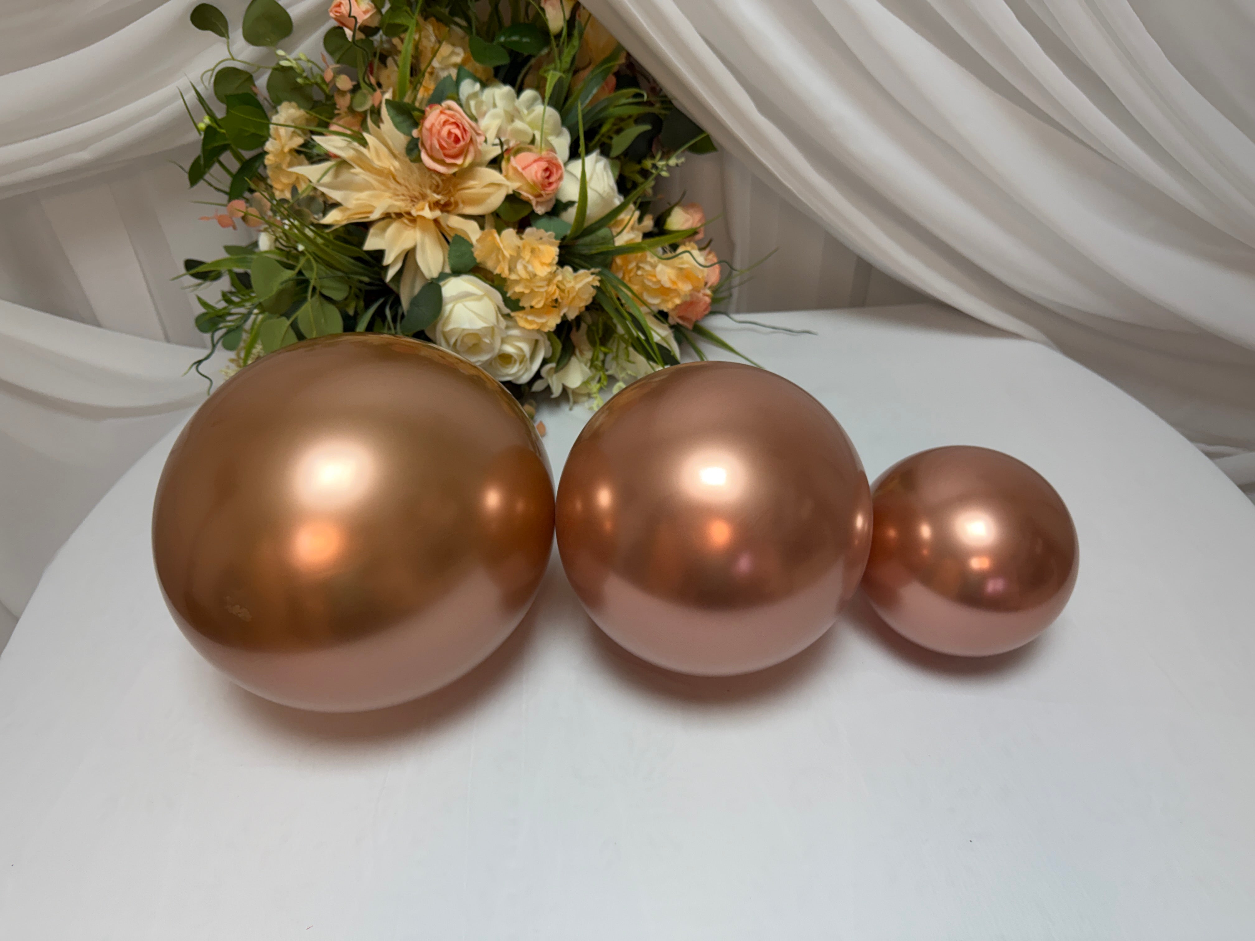 Baloane Set Cromat ROZ GOLD