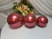 Baloane Set Cromat ROZ INCHIS