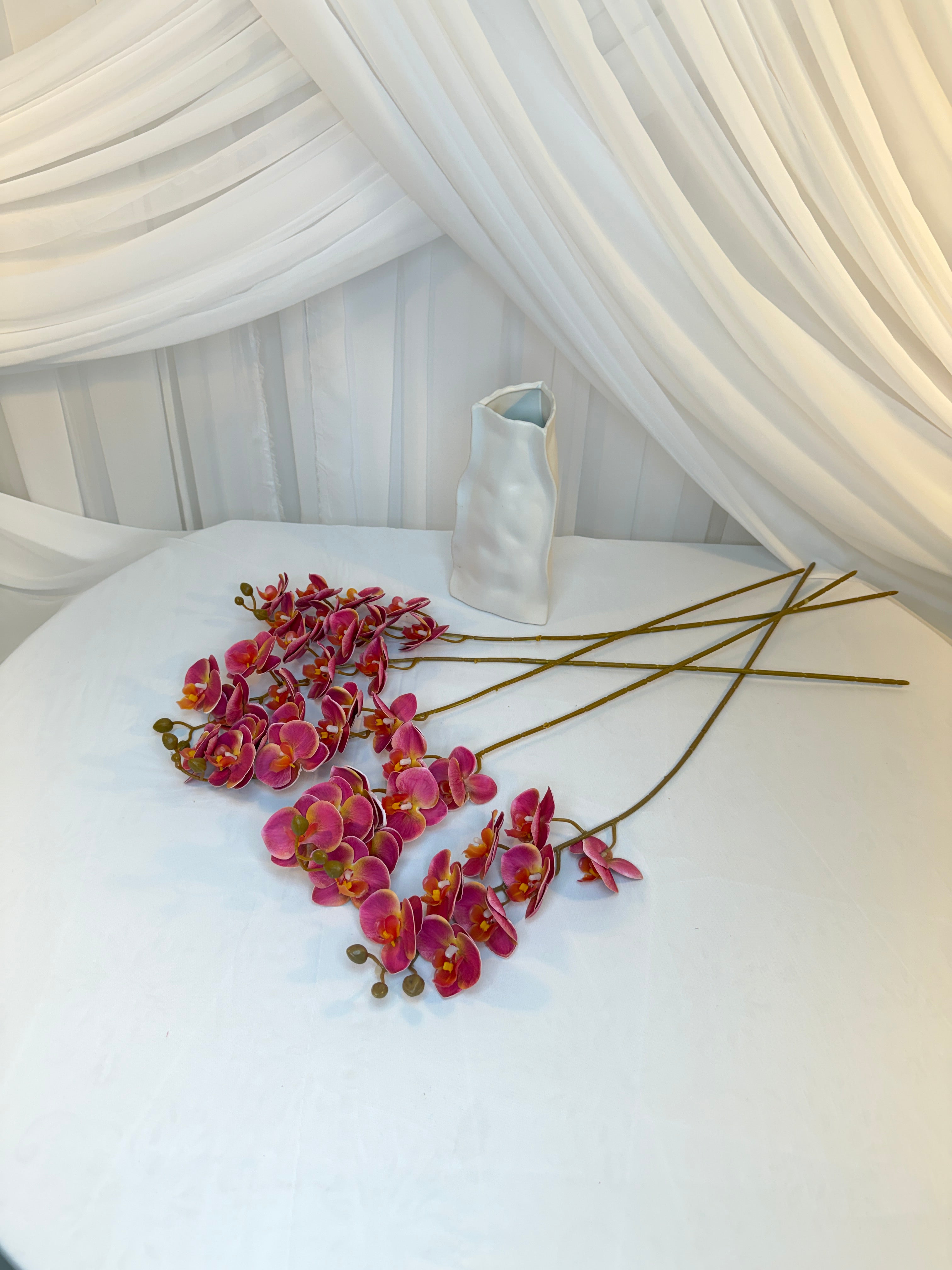 Orhidee 8 Flori Roz Inchis