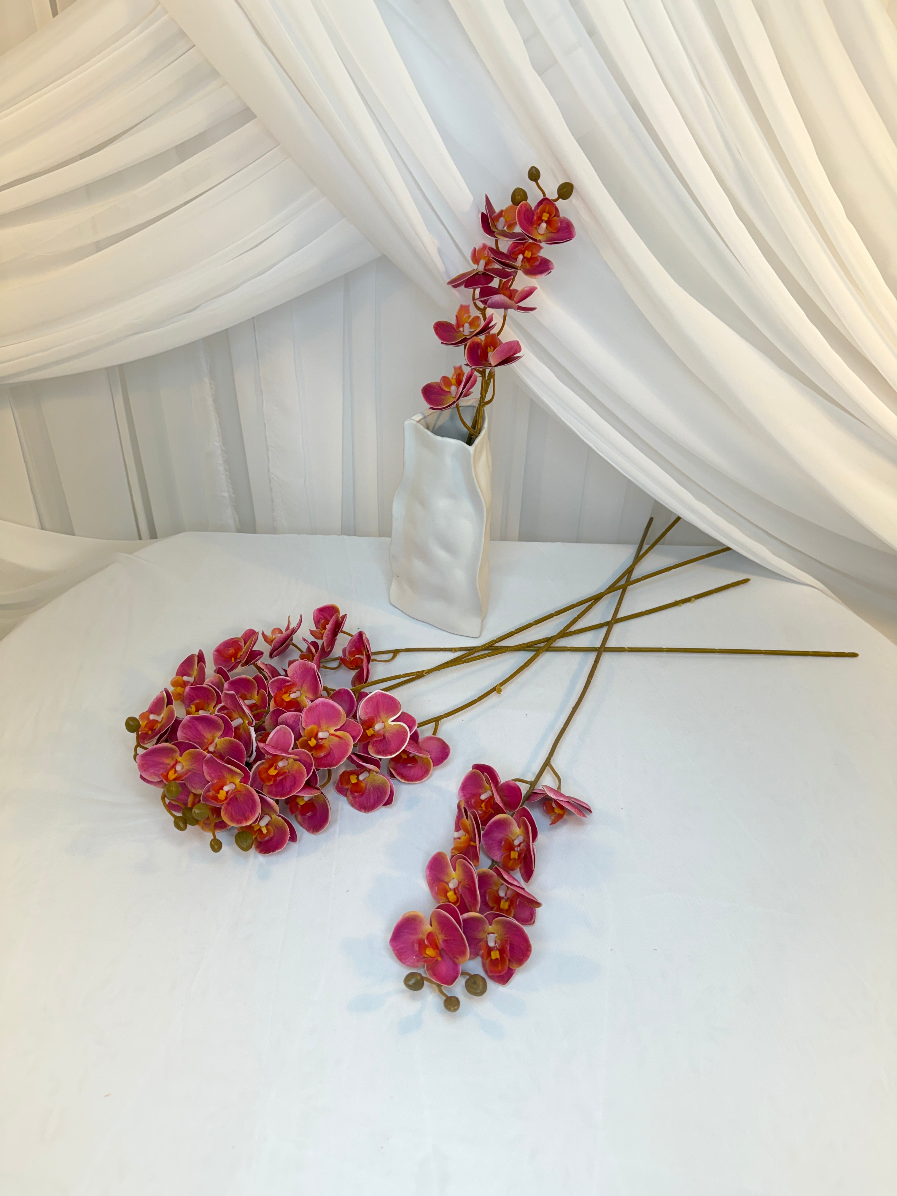 Orhidee 8 Flori Roz Inchis