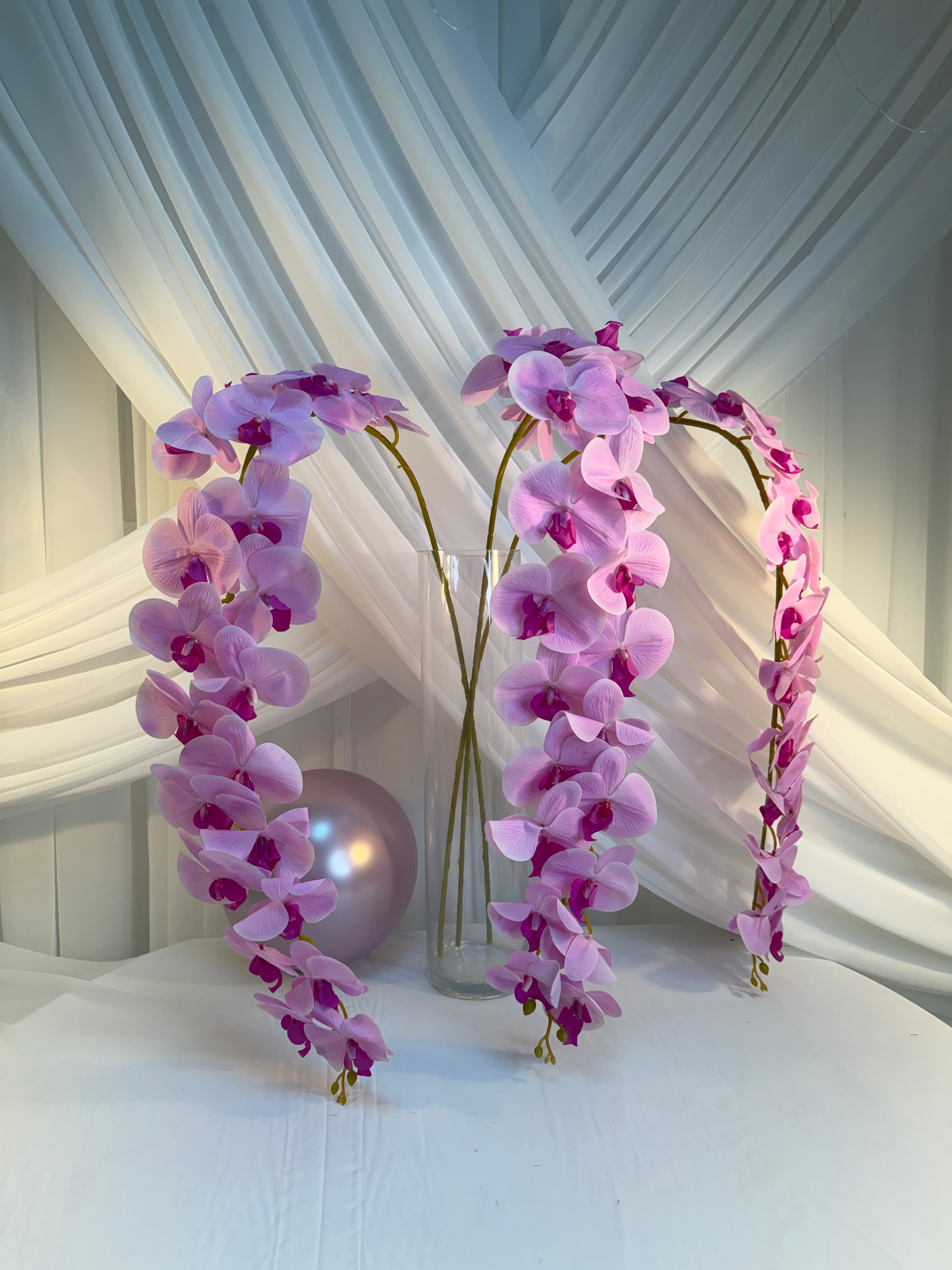 Orhidee artificiala 21 flori 57 Roz-Ciclam