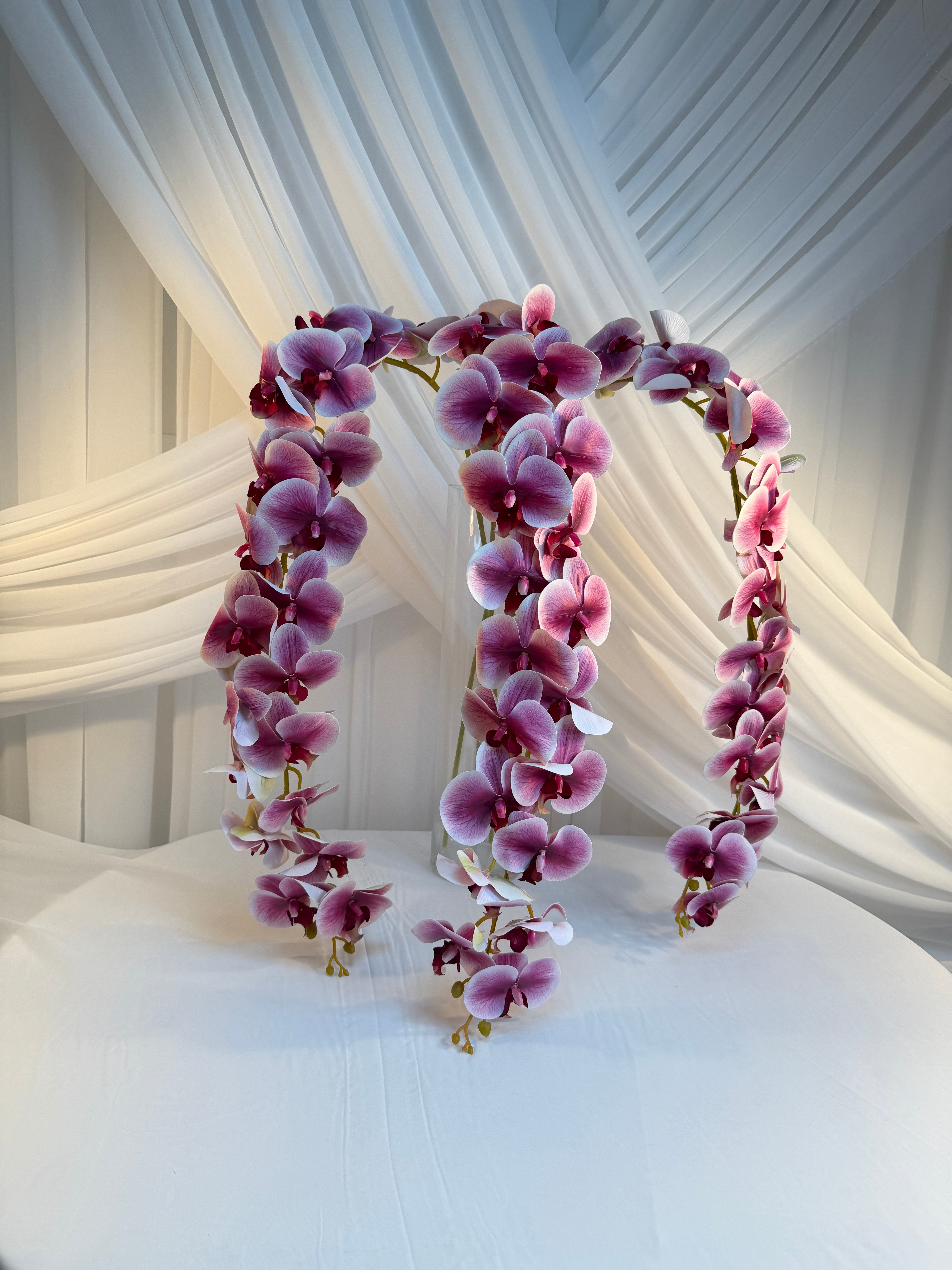 Orhidee artificiala 21 flori 95 Lila