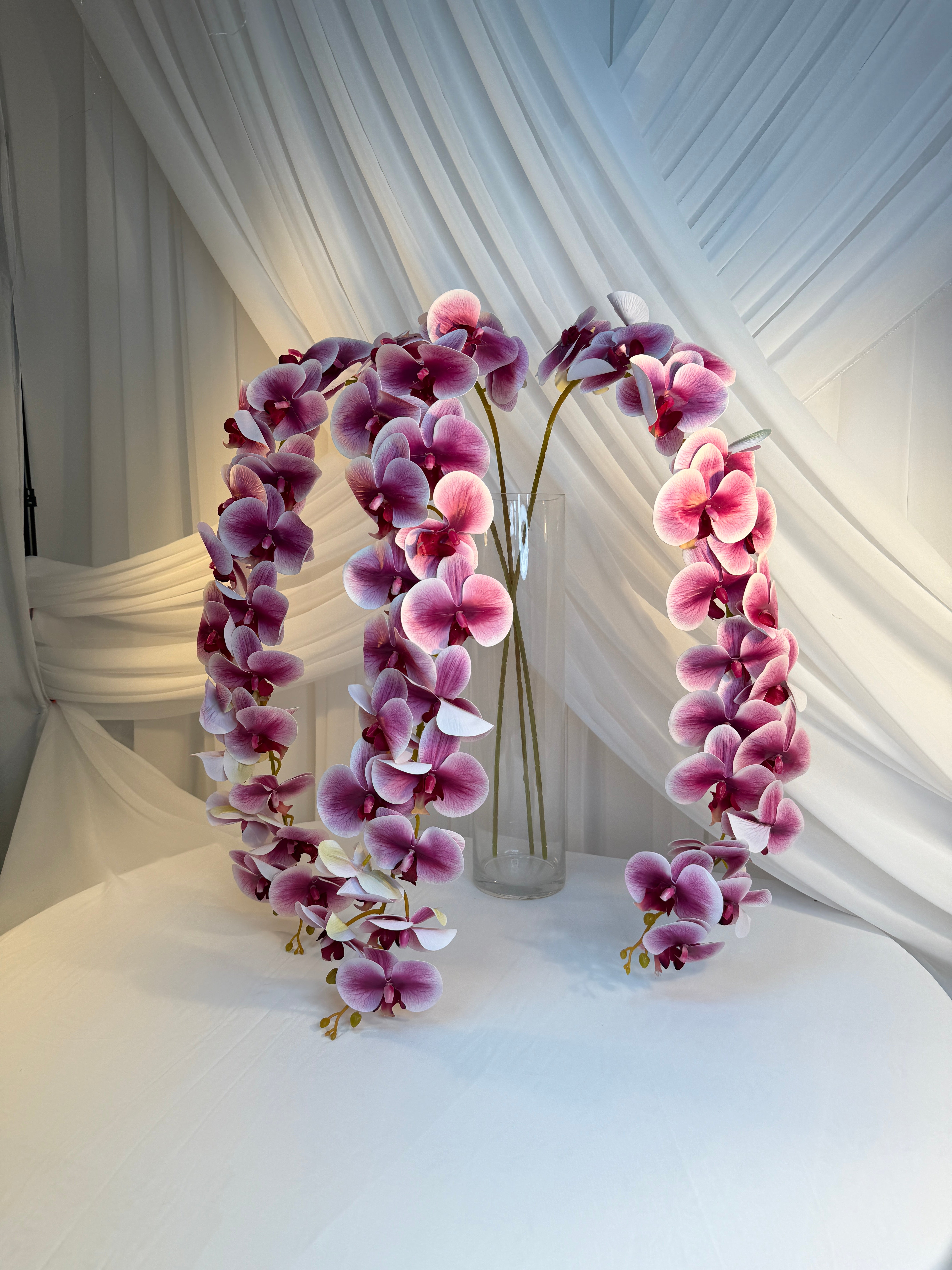 Orhidee artificiala 21 flori 95 Lila