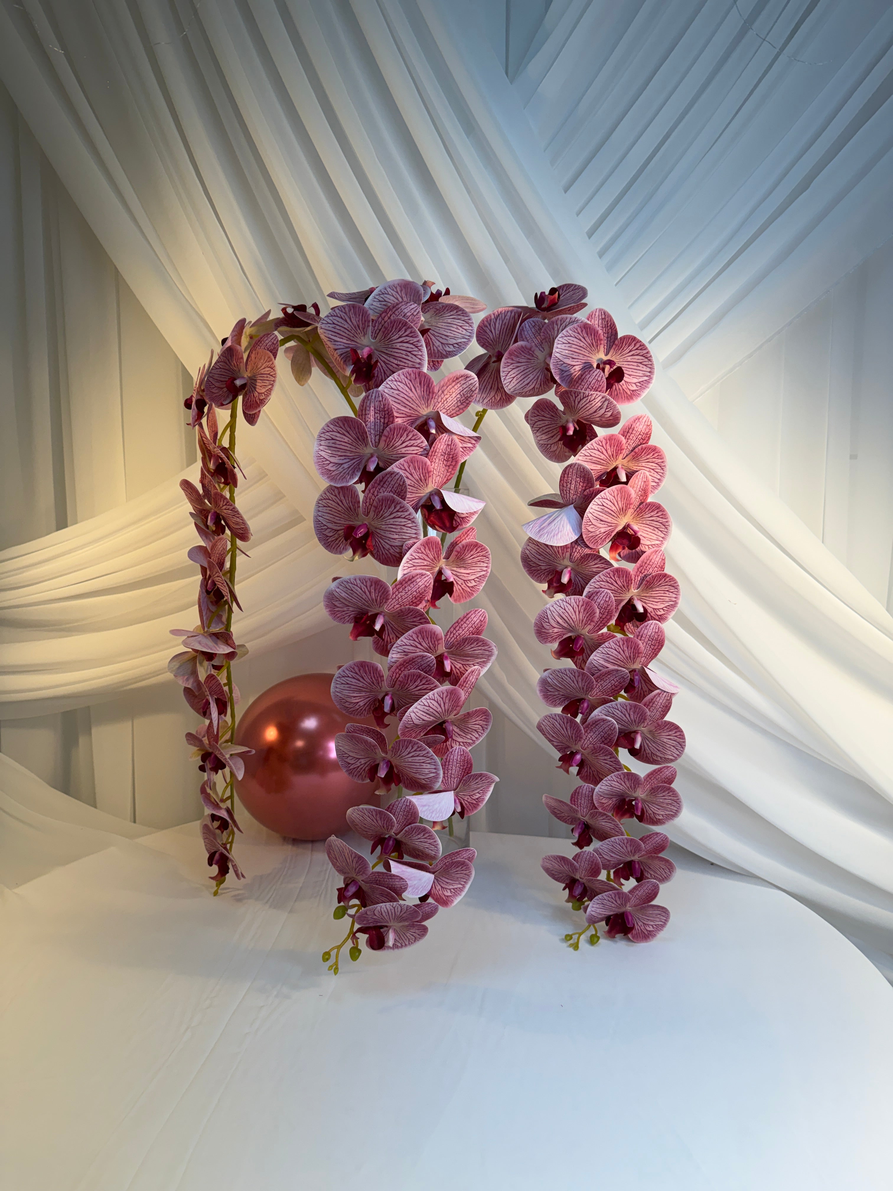 Orhidee artificiala 21 flori 85 Lila