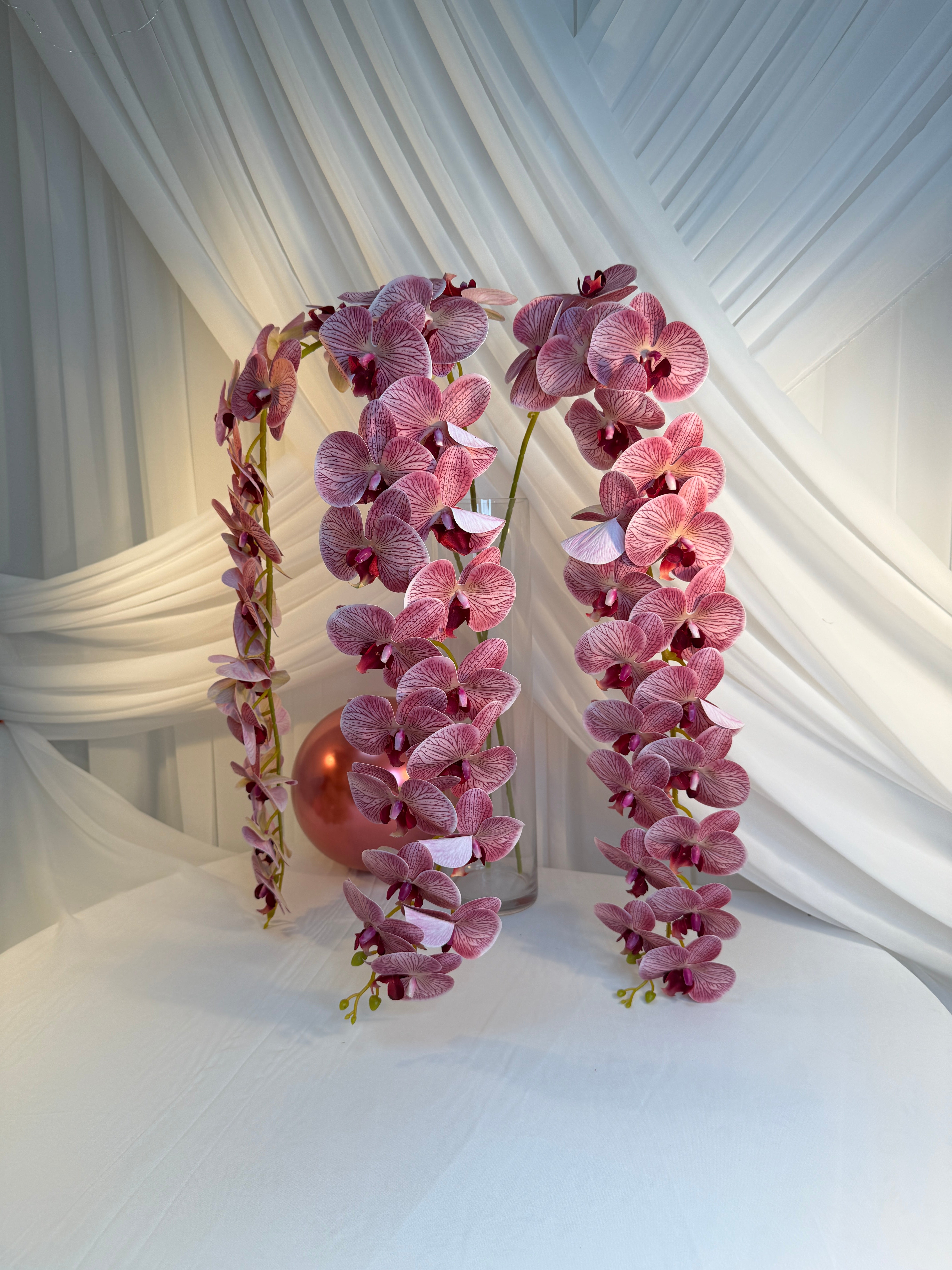 Orhidee artificiala 21 flori 85 Lila