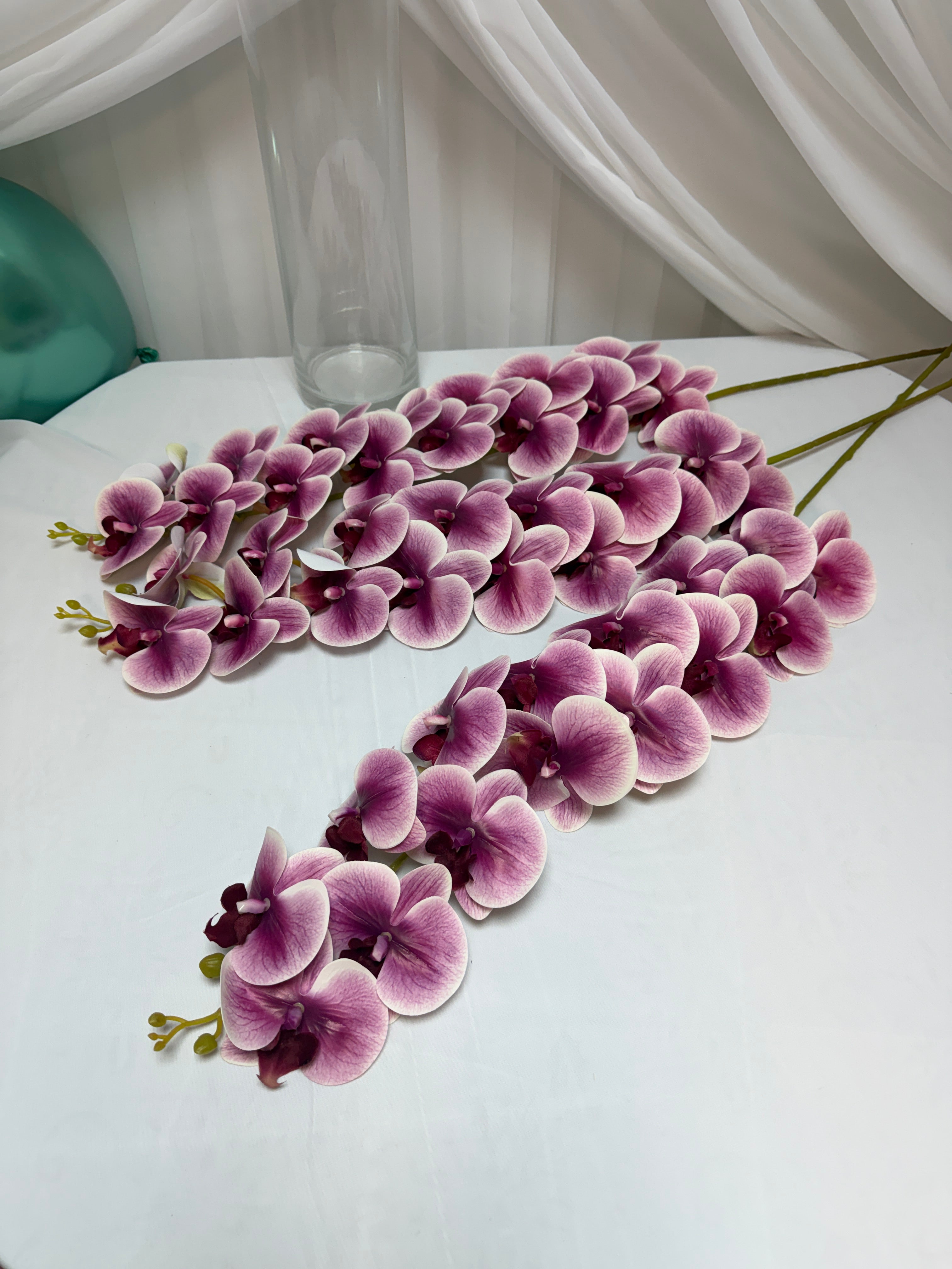 Orhidee artificiala 15 flori 95 Lila