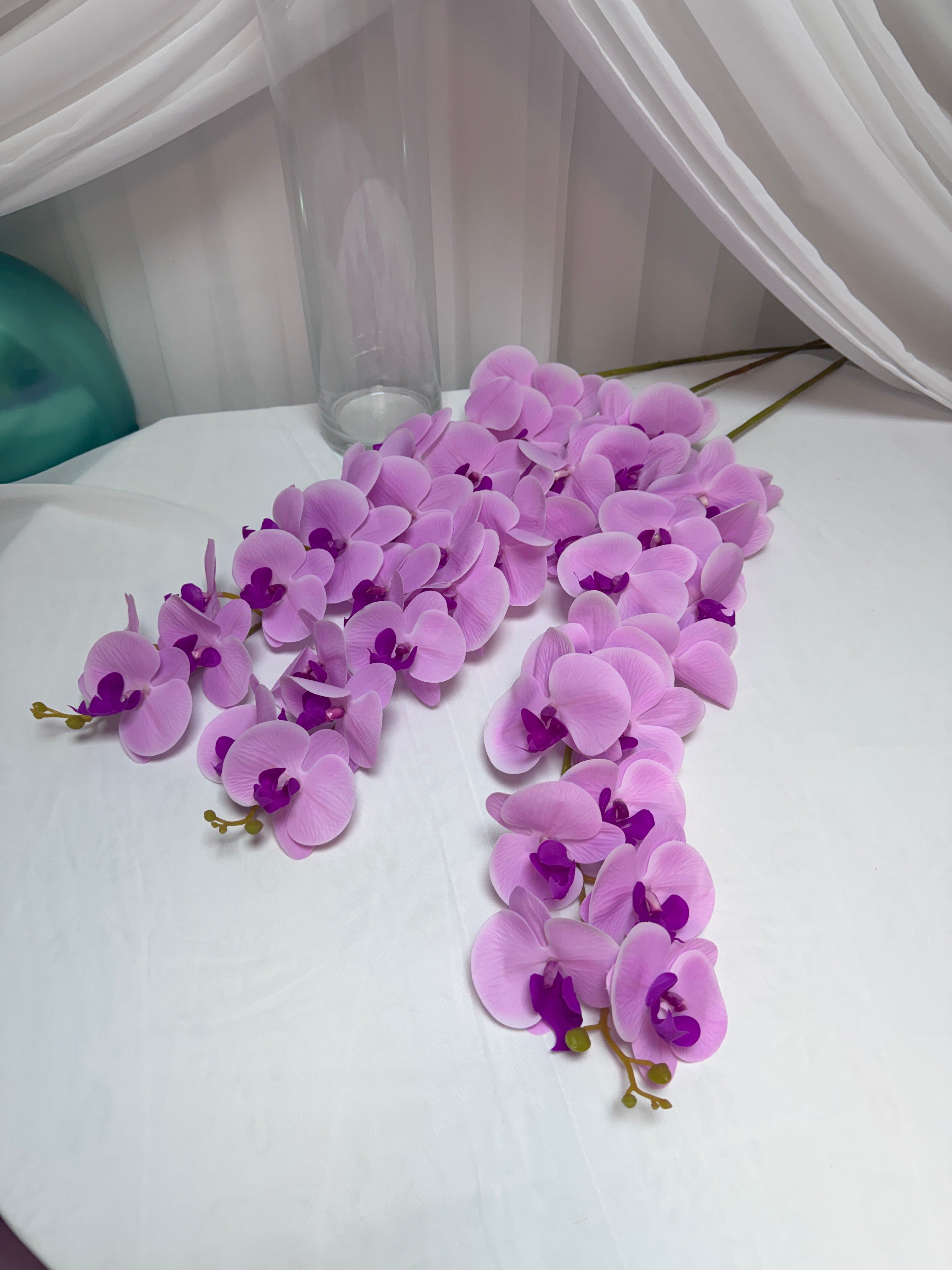 Orhidee artificiala 15 flori 57 Roz-Ciclam