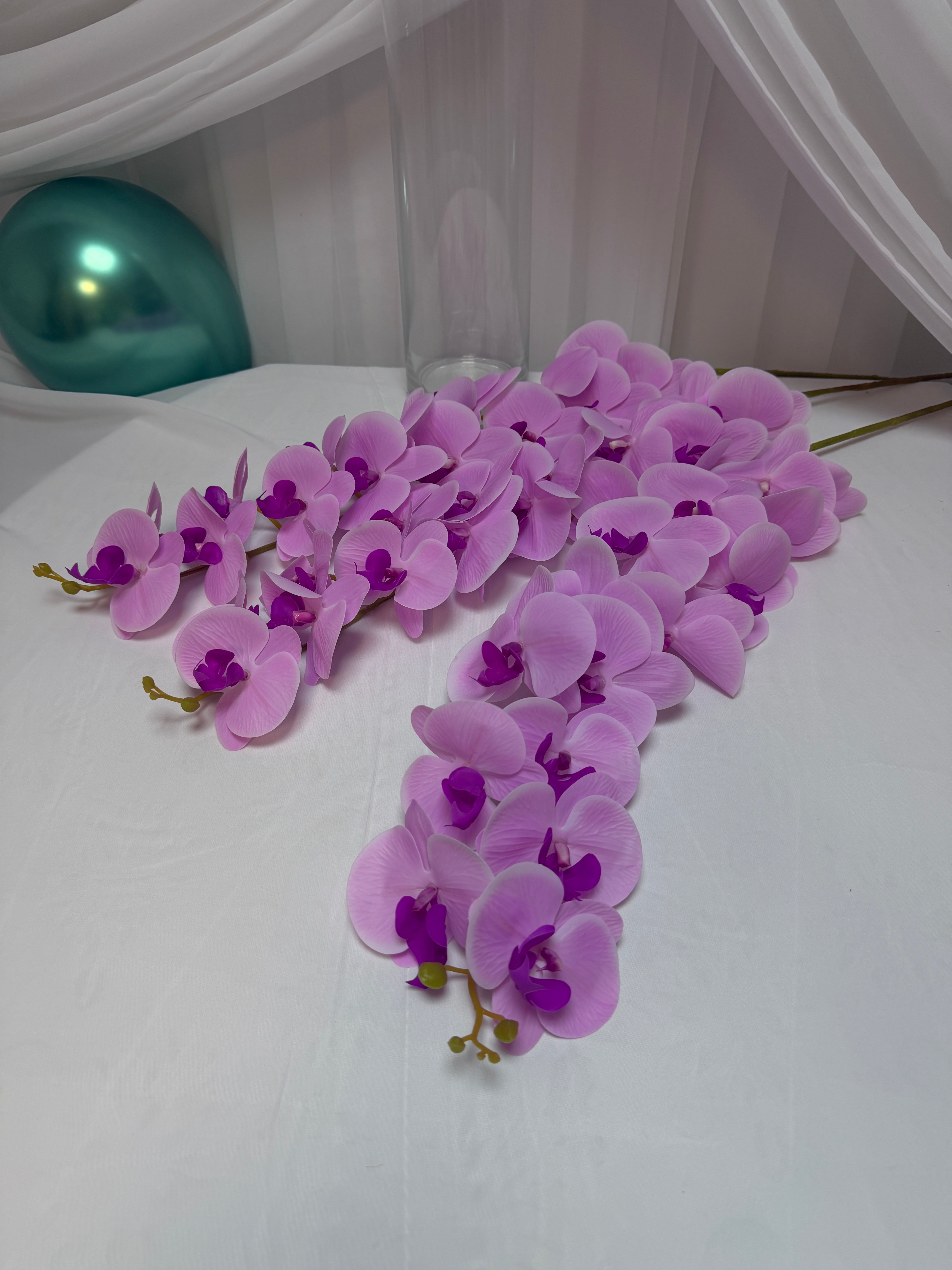 Orhidee artificiala 15 flori 57 Roz-Ciclam