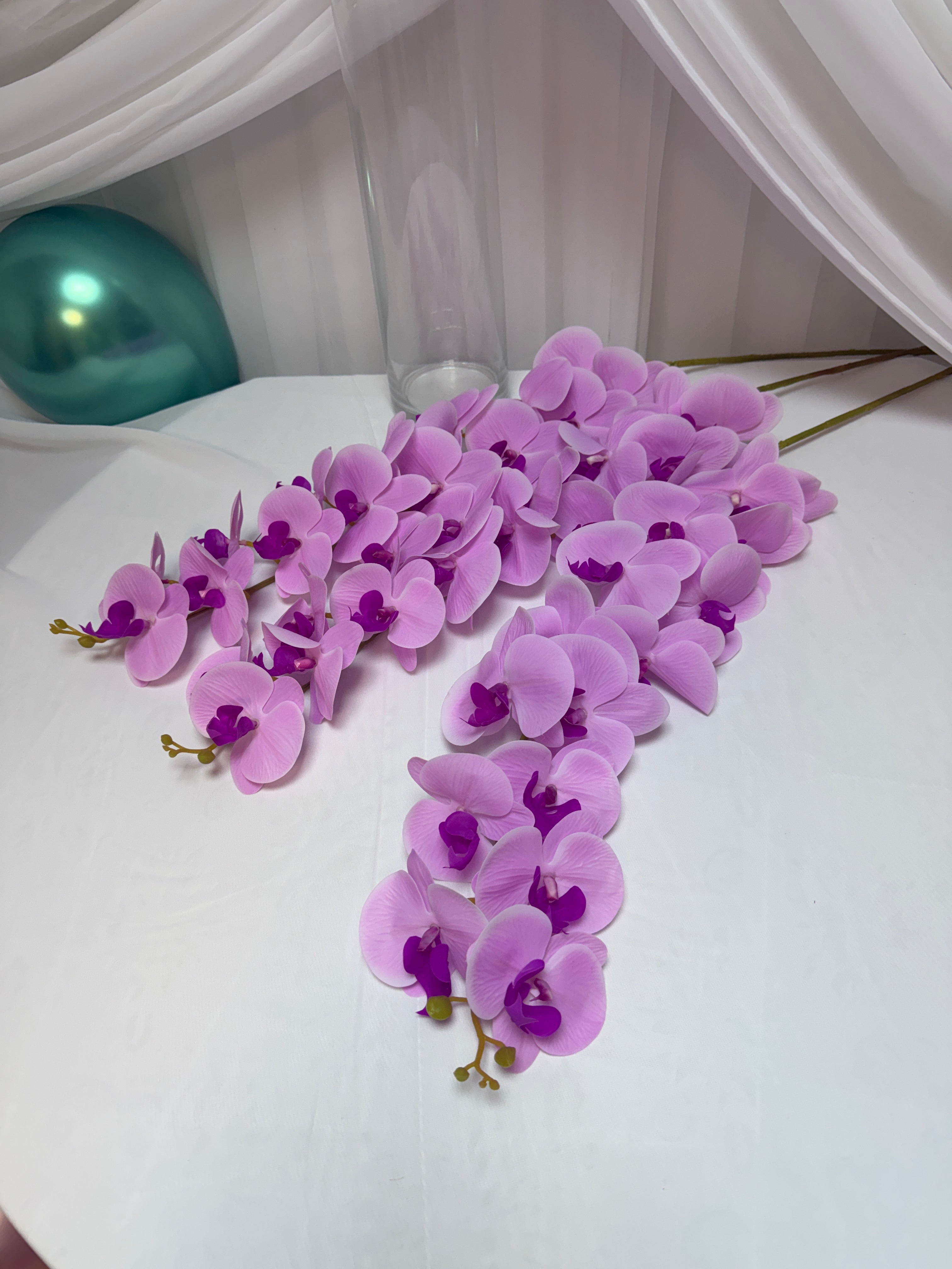 Orhidee artificiala 15 flori 57 Roz-Ciclam