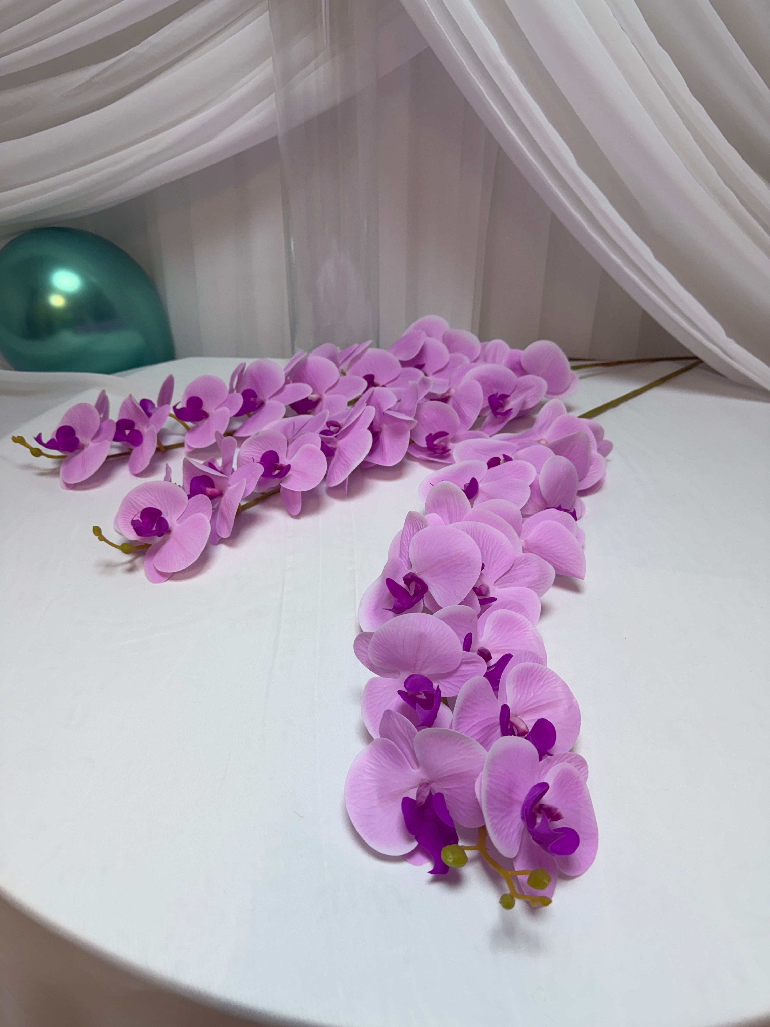 Orhidee artificiala 15 flori 57 Roz-Ciclam