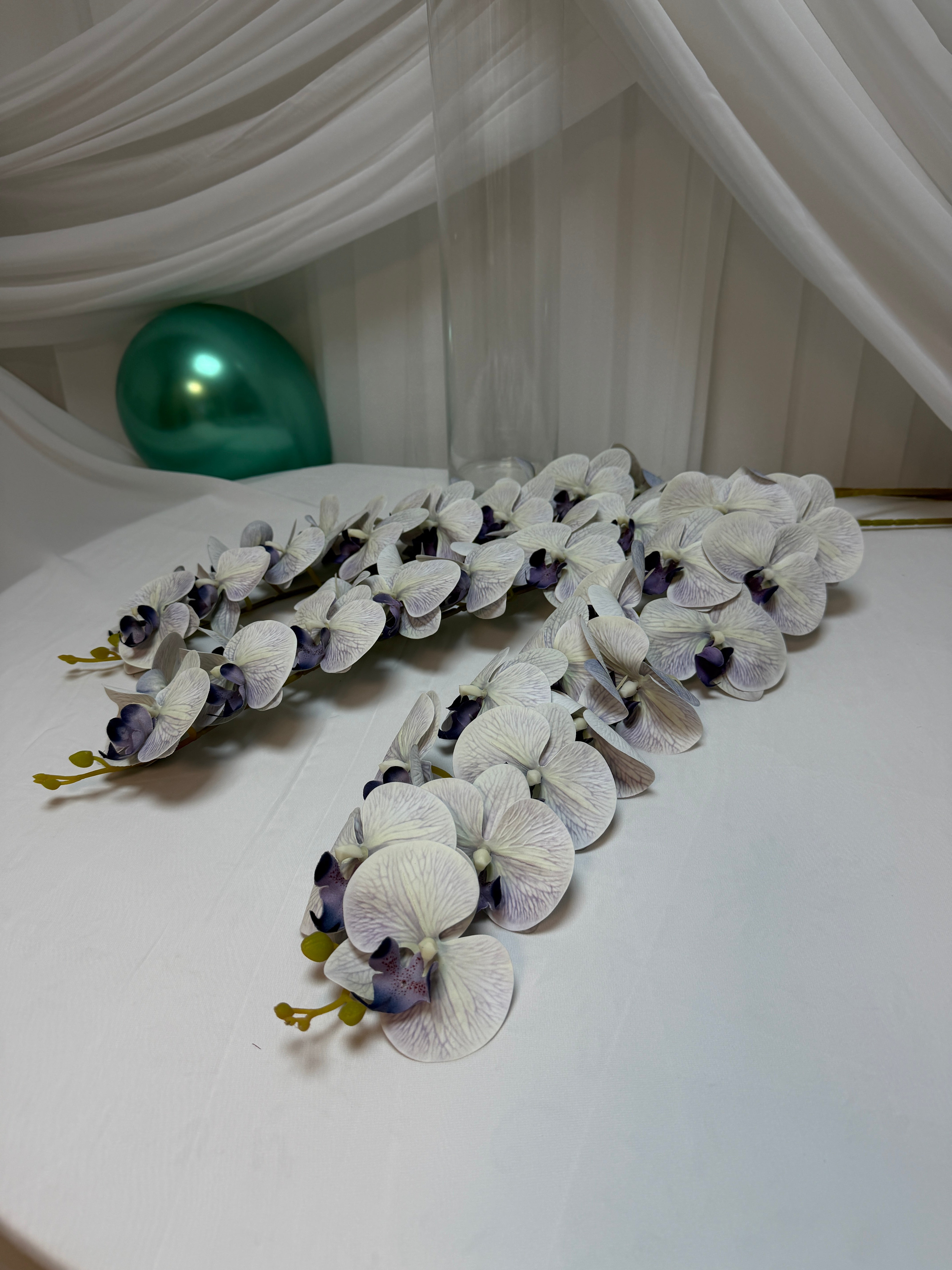 Orhidee artificiala 15 flori 101 Mov-Gri