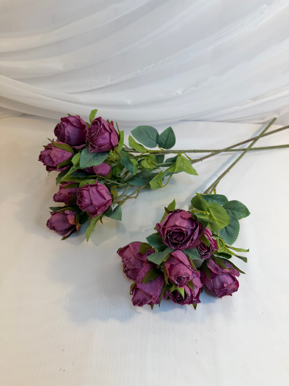 Flori Artificiale Fir Trandafir Cu 7 Flori Vintage