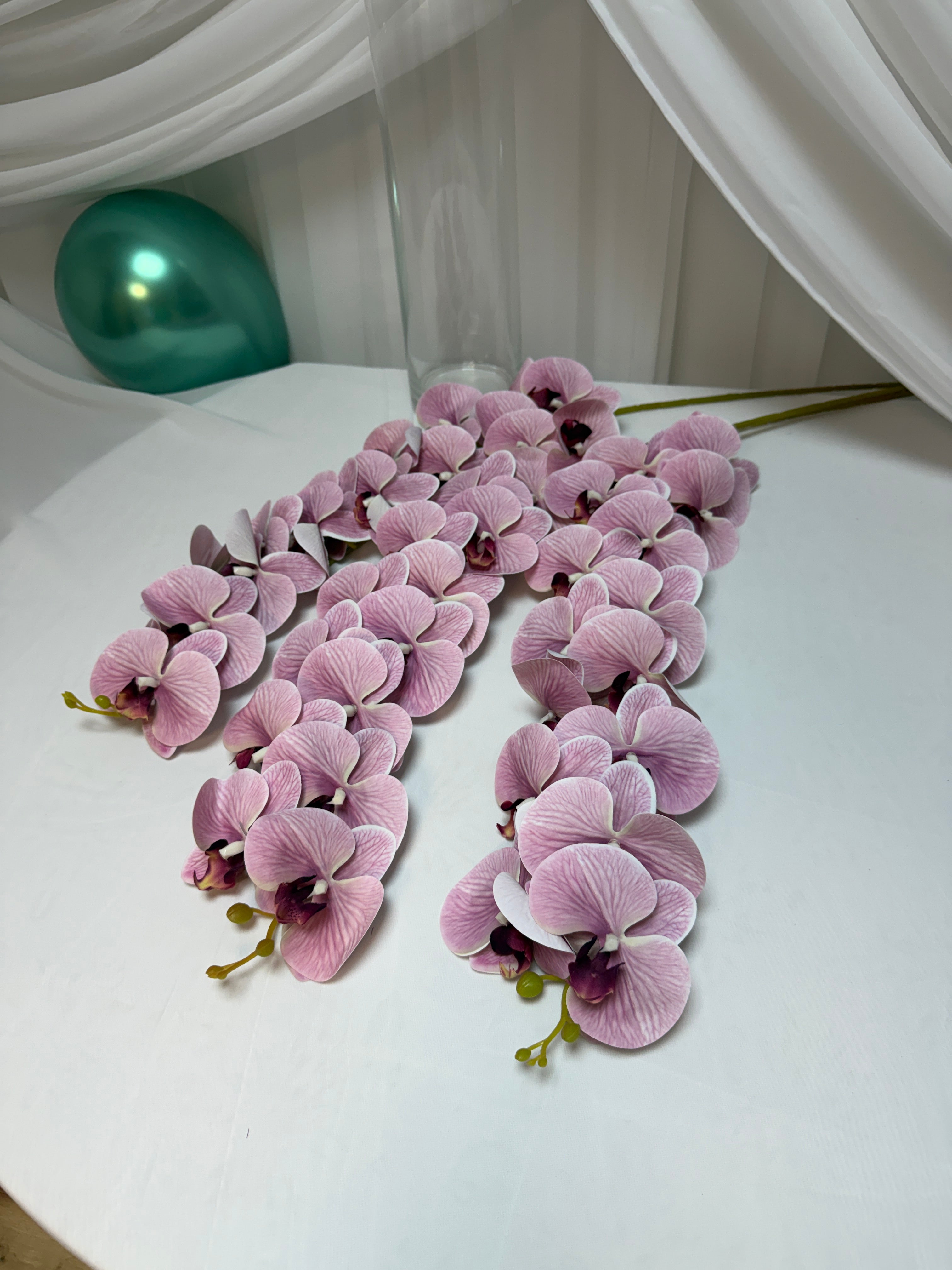 Orhidee artificiala 15 flori 103 Roz