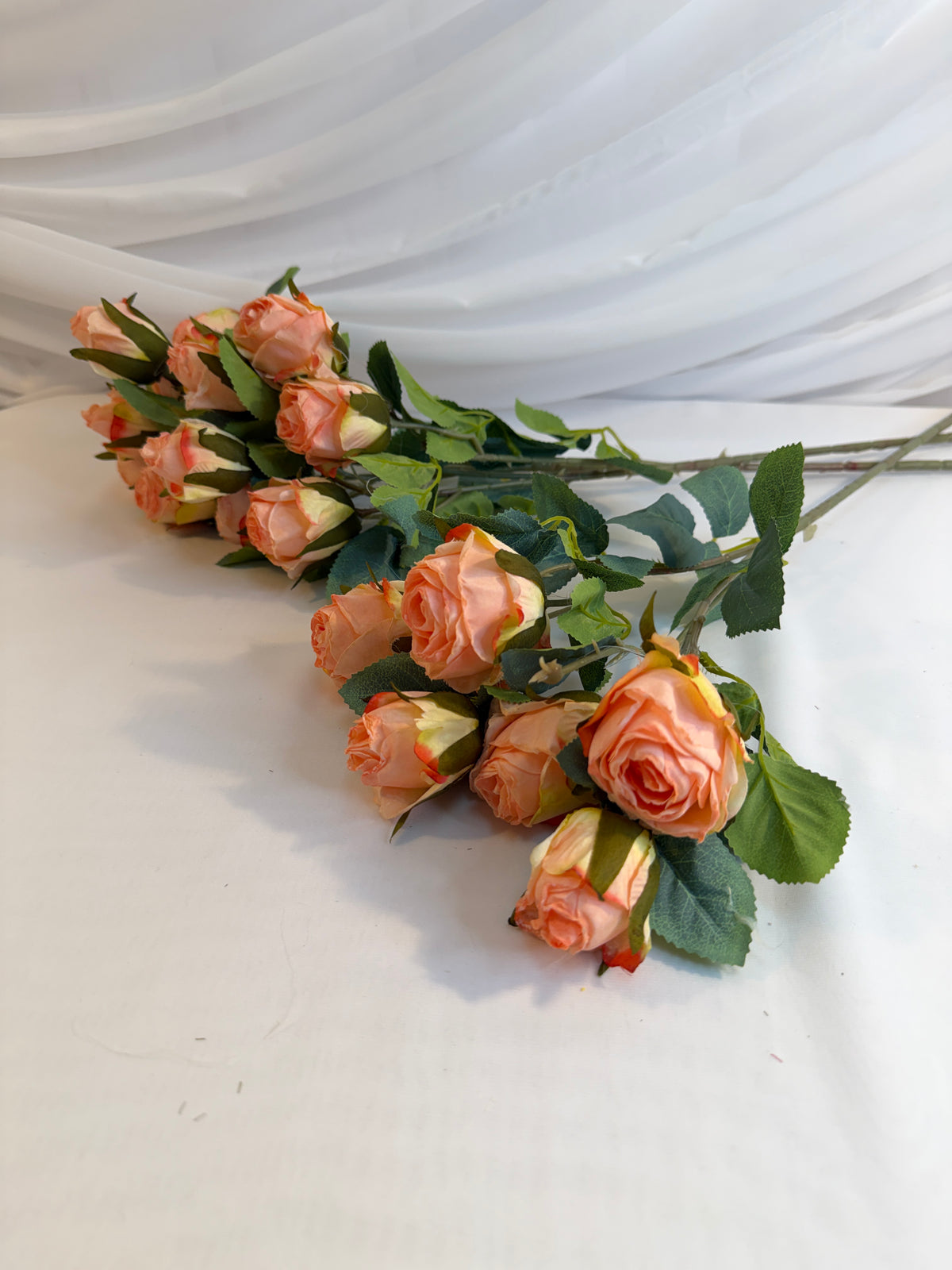 Flori Artificiale Fir Trandafir Cu 7 Flori Vintage