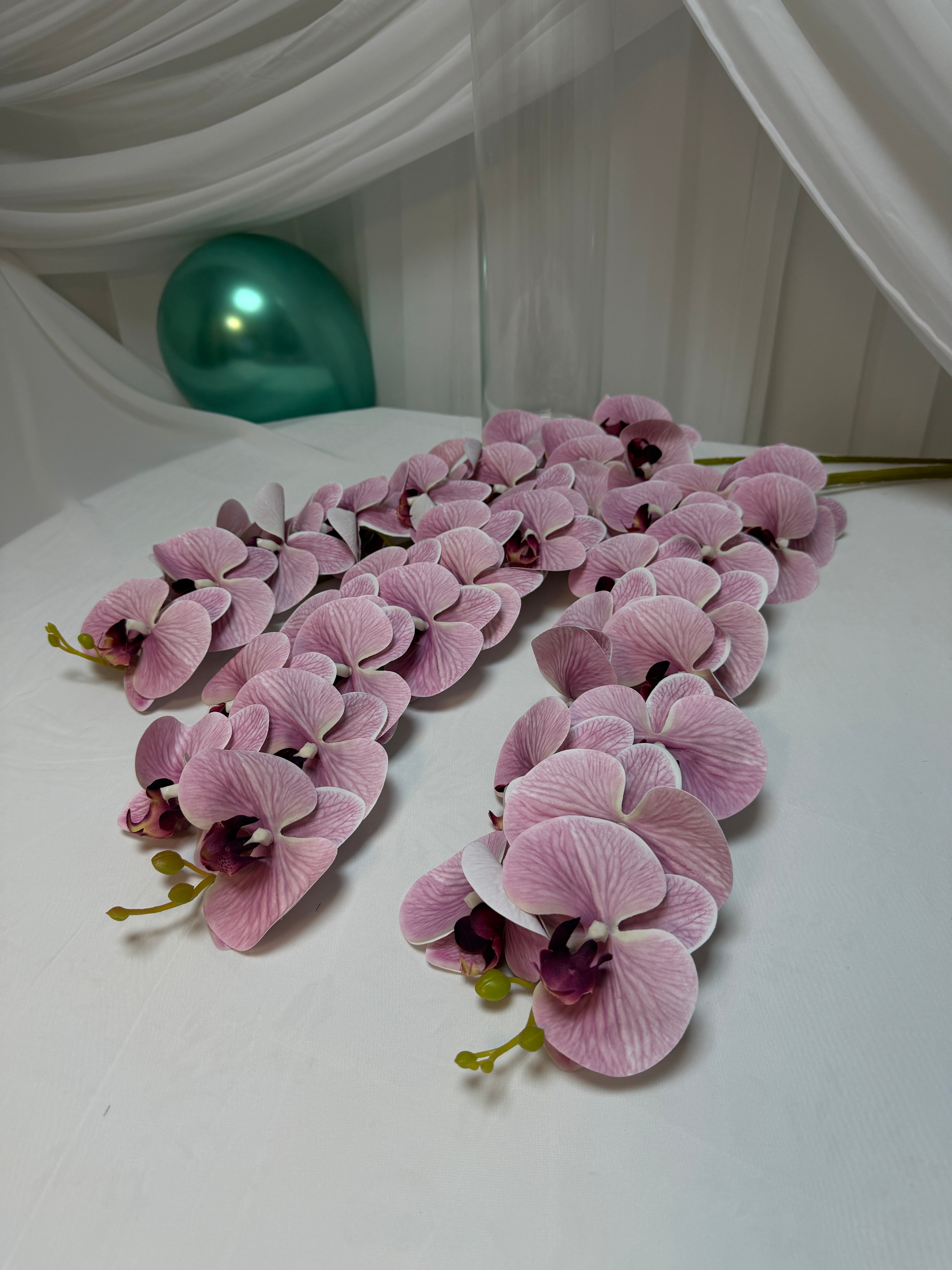 Orhidee artificiala 15 flori 103 Roz