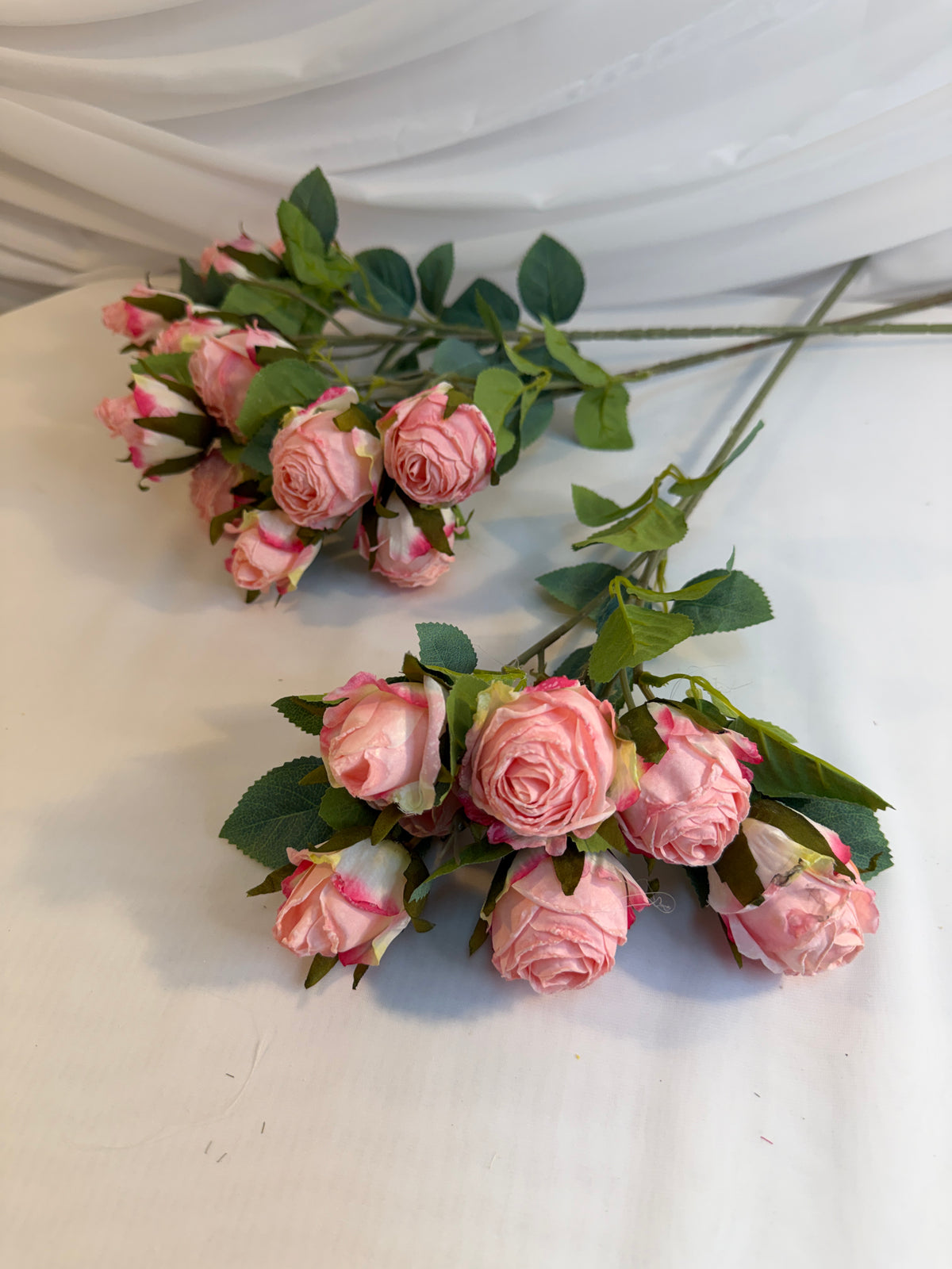 Flori Artificiale Fir Trandafir Cu 7 Flori Vintage