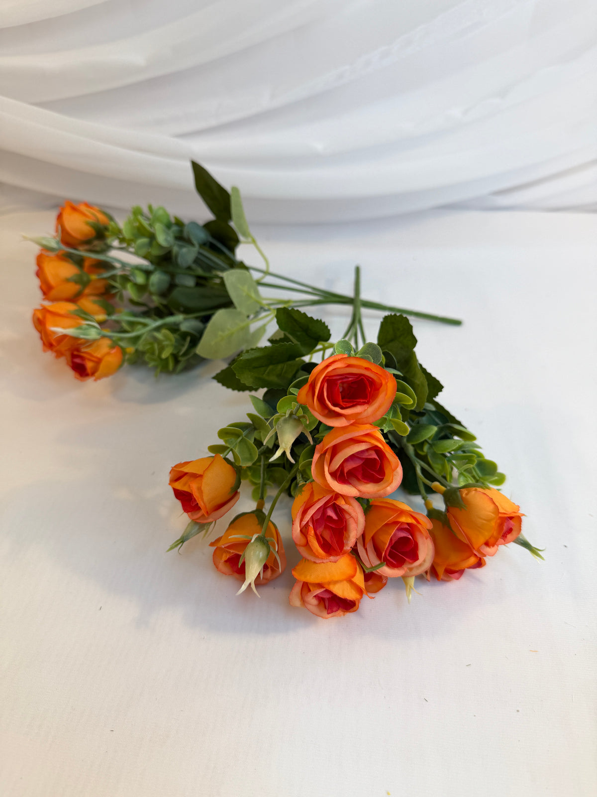 Flori Artificiale Buchet Trandafiri Eucalipt 2/set