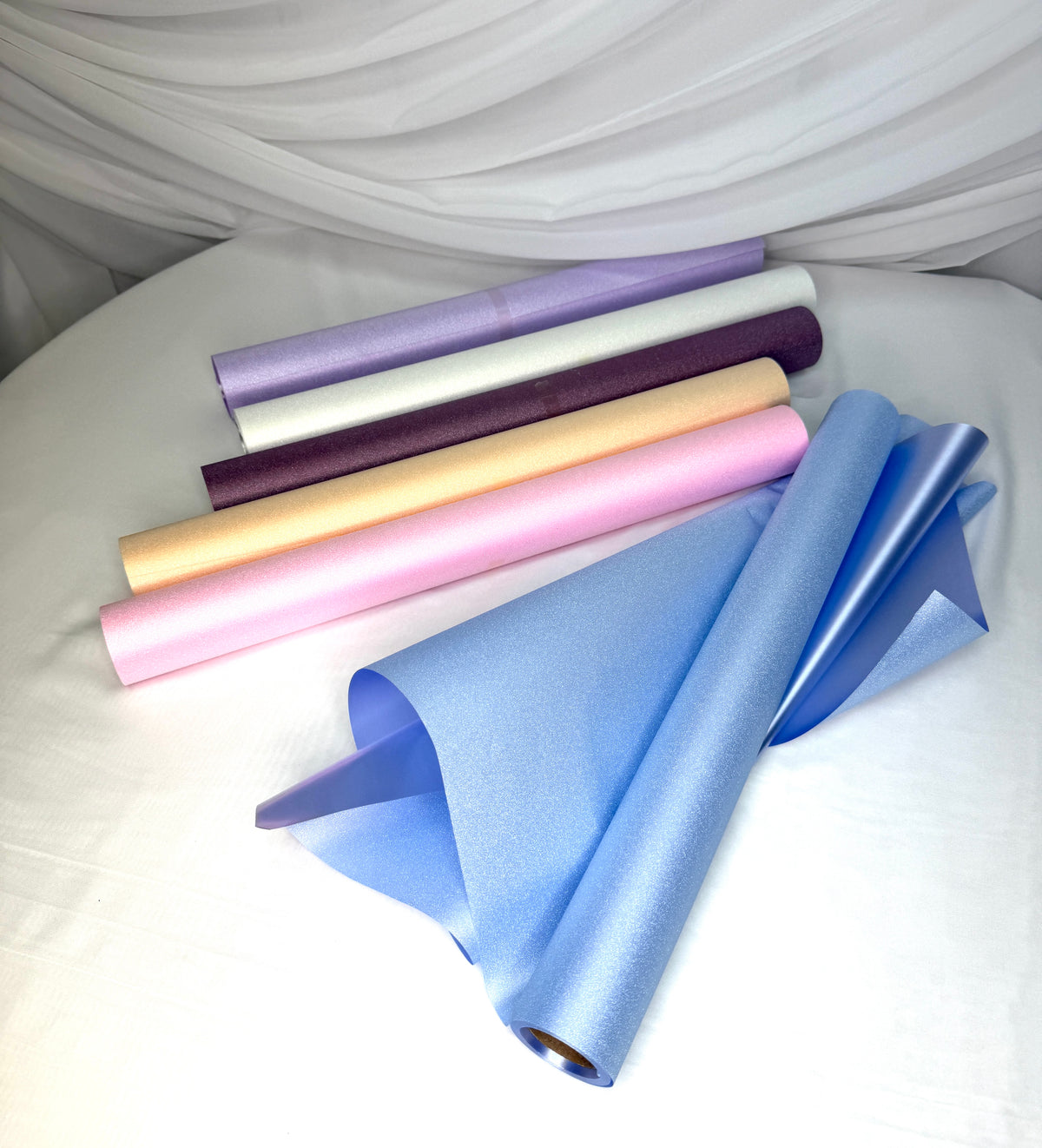 Ambalaj Flori Plastic Sidefat Rola 49cmx5metri