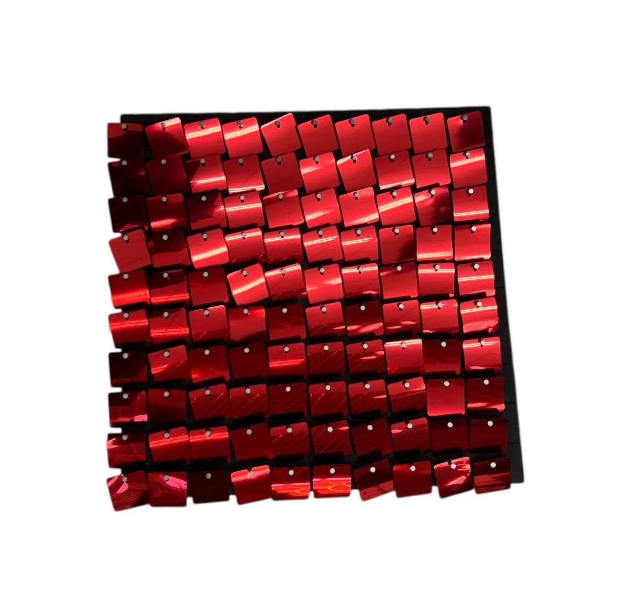 Panou Plastic Fundal Decor 30cm X 30cm Rosu P2007