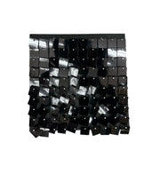 Panou Plastic Fundal Decor 30cm x 30cm Negru P2016