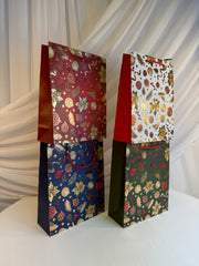 Pungi Cadou Craciun Imprimeu Globulete, Floricele Craciun 12/set