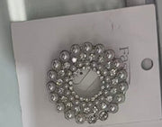 Brosa Cerc Perlute Si Strasuri 6/set