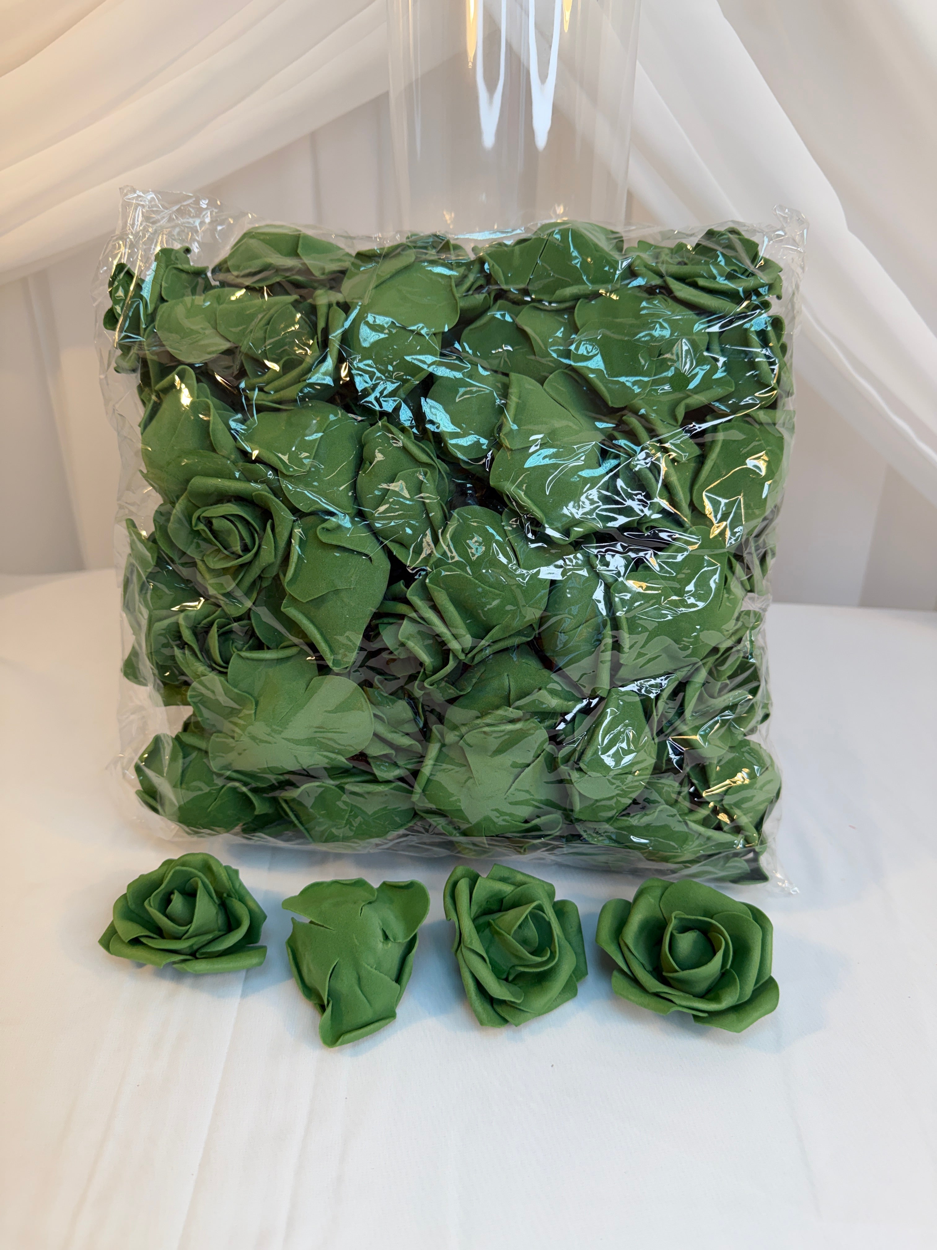 Flori Artificiale Trandafiri Spuma 100/set diam 6.5cm