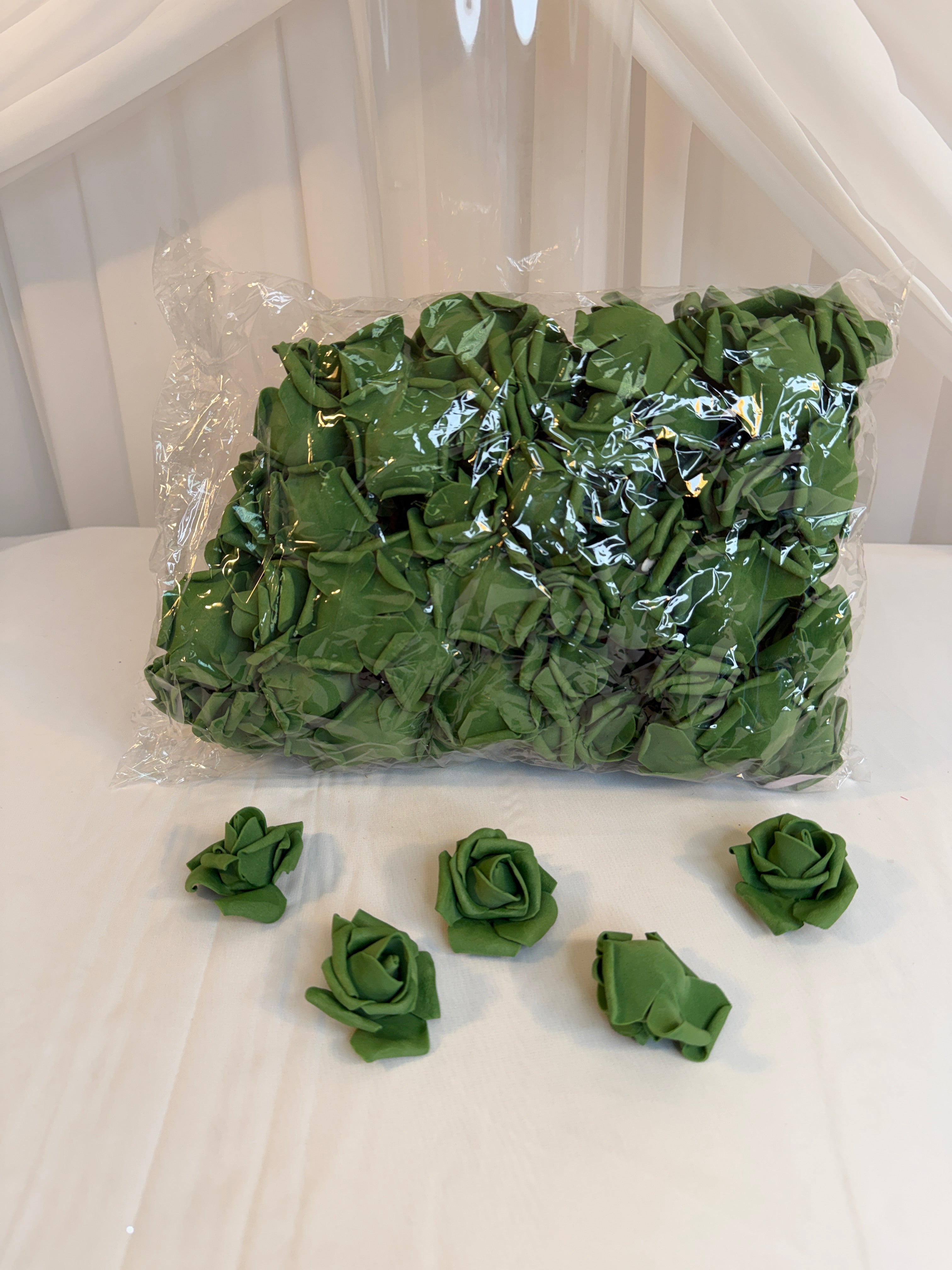 Flori Artificiale Trandafiri Spuma 100/set diam 4.5cm