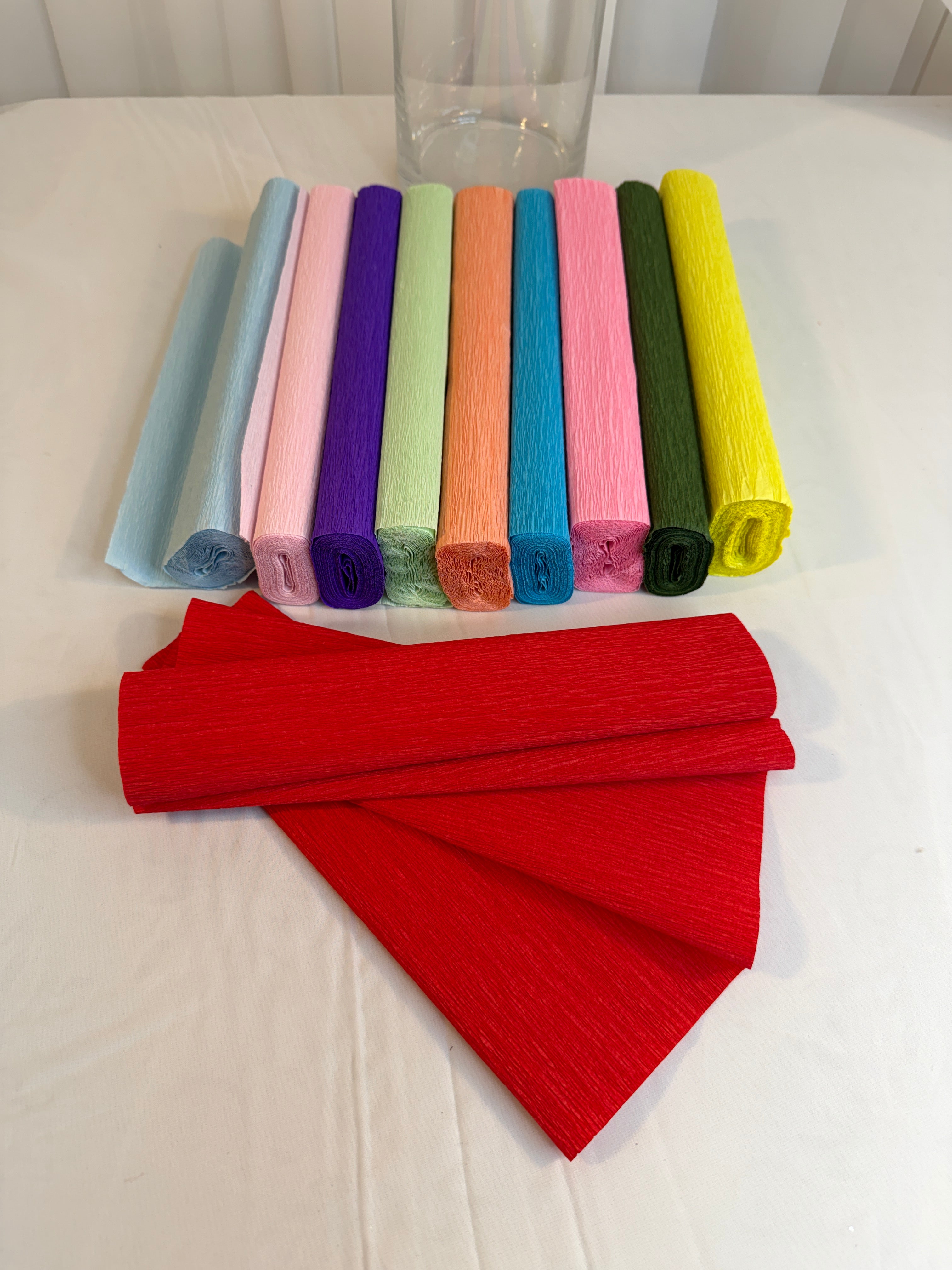 Hartie Creponata  25cm-2,5m 10/set