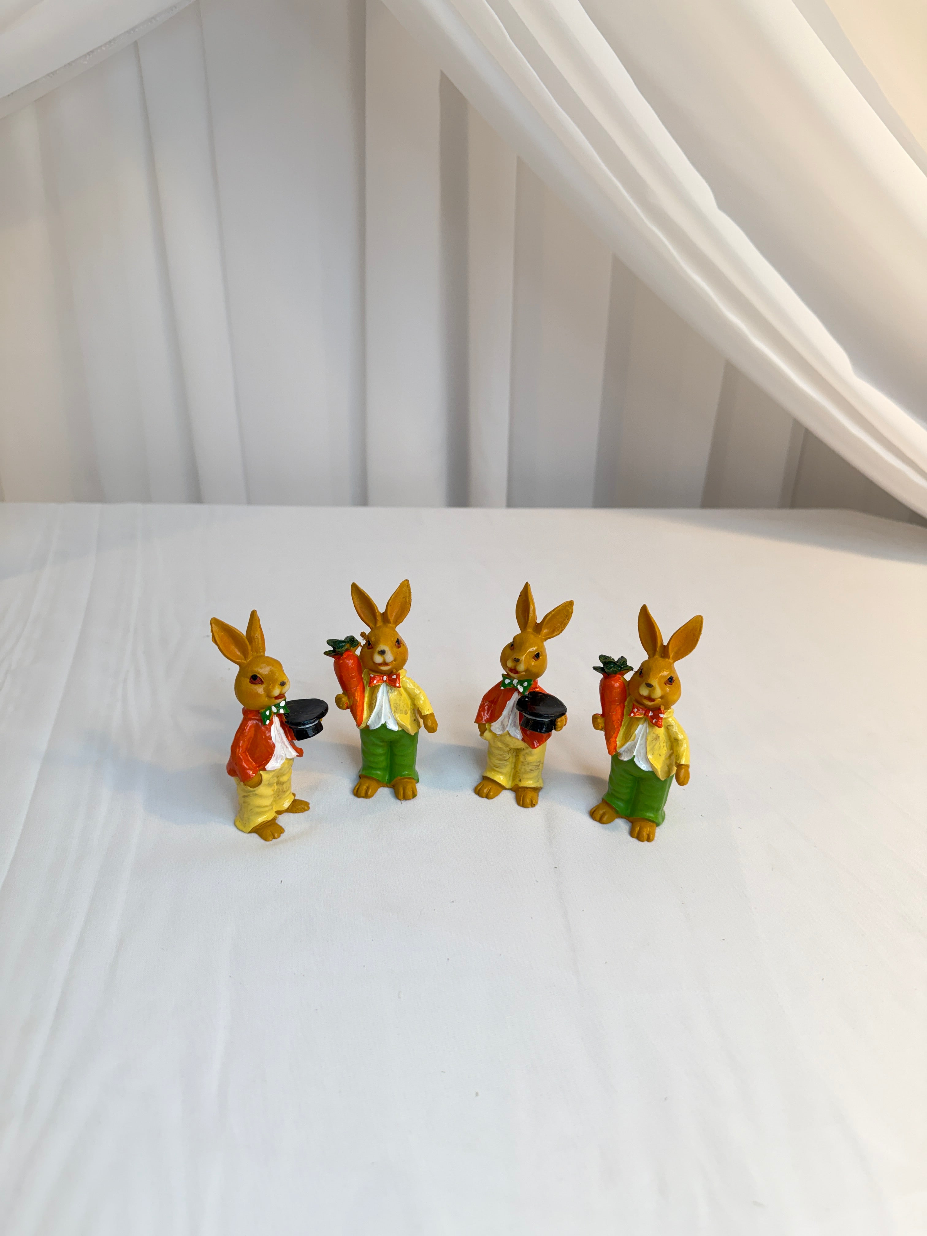 Decoratiune Paste Iepuri Rasina 4/set