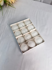 Lumanari Plutitoare 12/set 25g Alb