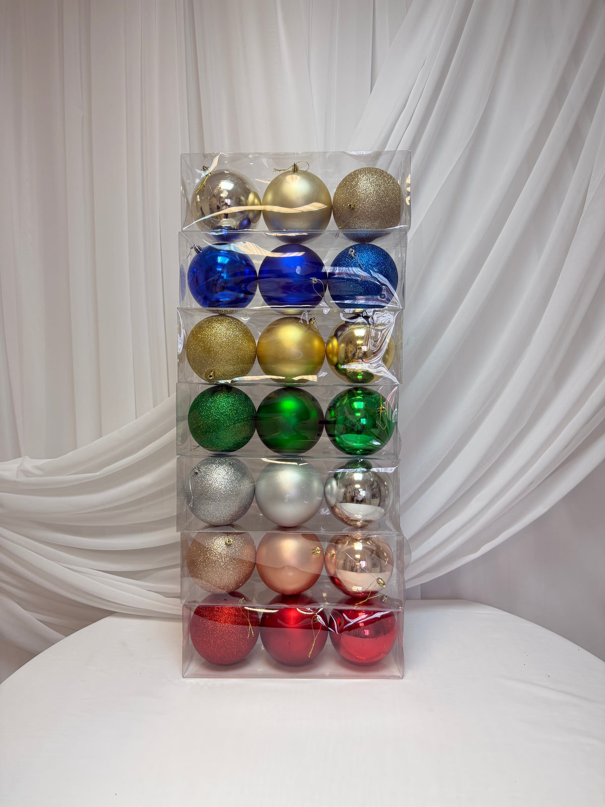 Globulete Brad Craciun 12cm 3/set