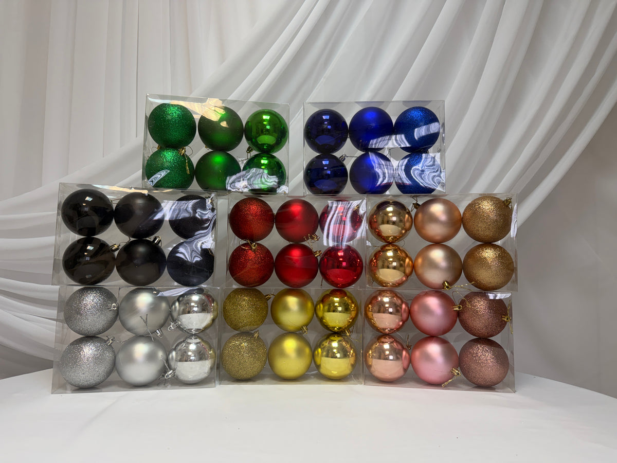 Globulete Brad Craciun  8cm 6/set