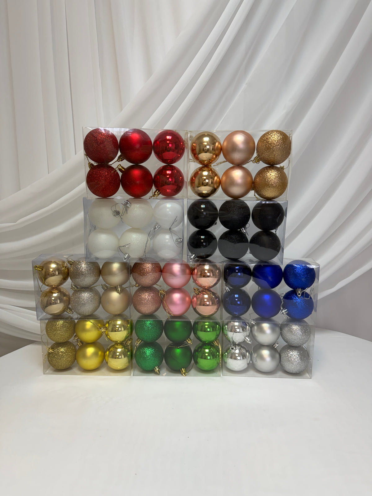 Globulete Brad Craciun 6cm 6/set