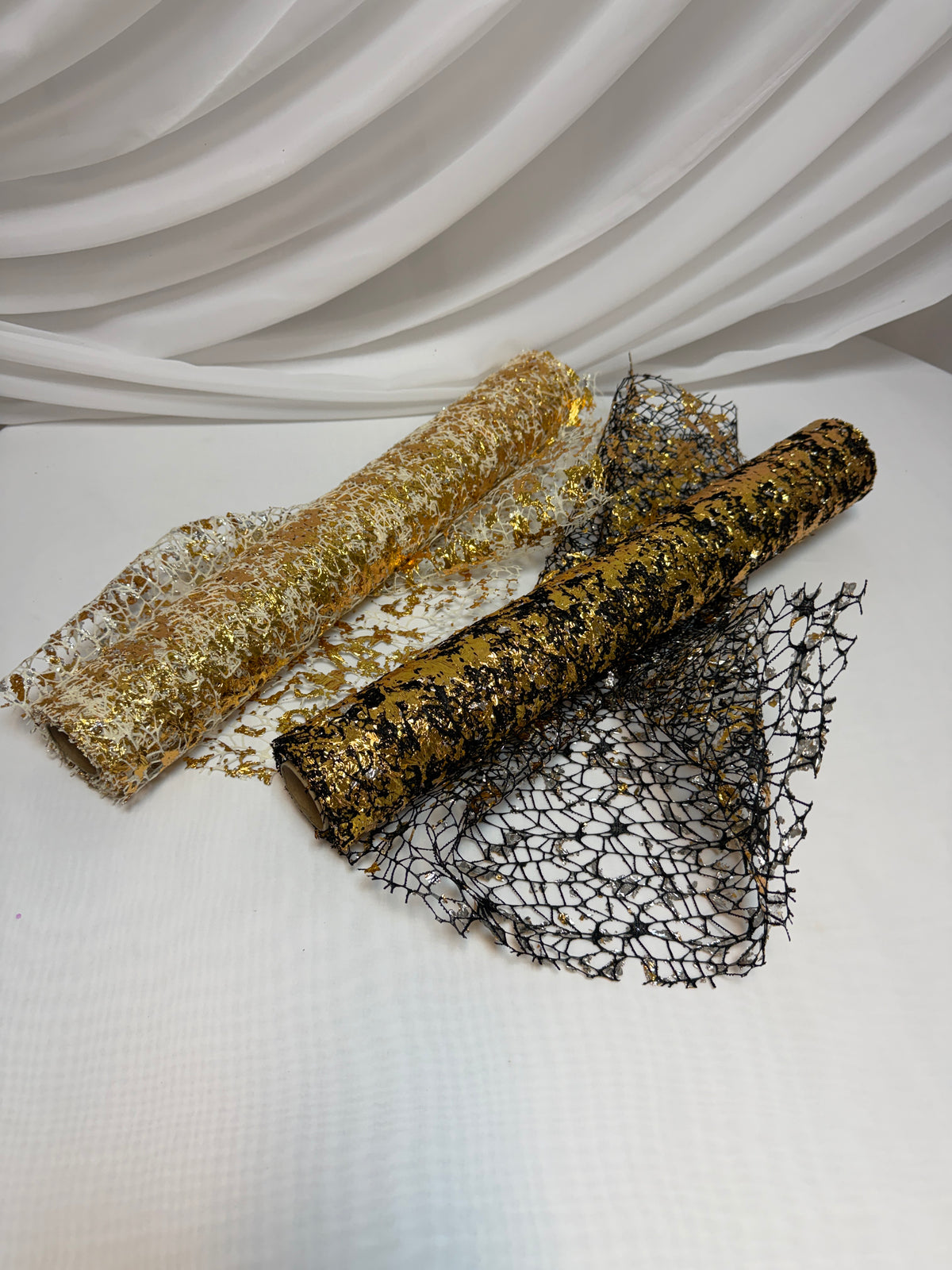 Ambalaj Macrame Insertii Aurii 48cm-5yarzi