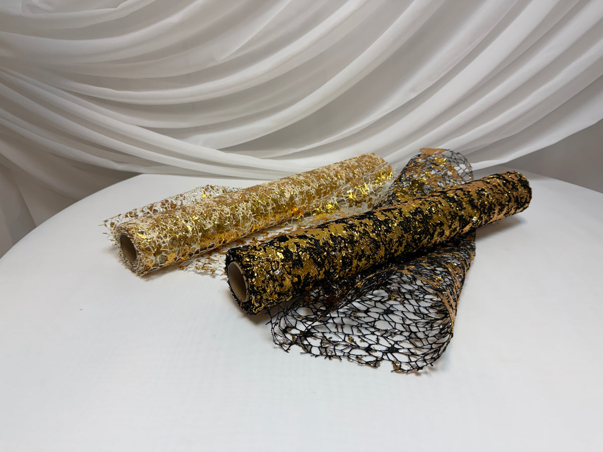 Ambalaj Macrame Insertii Aurii 48cm-5yarzi
