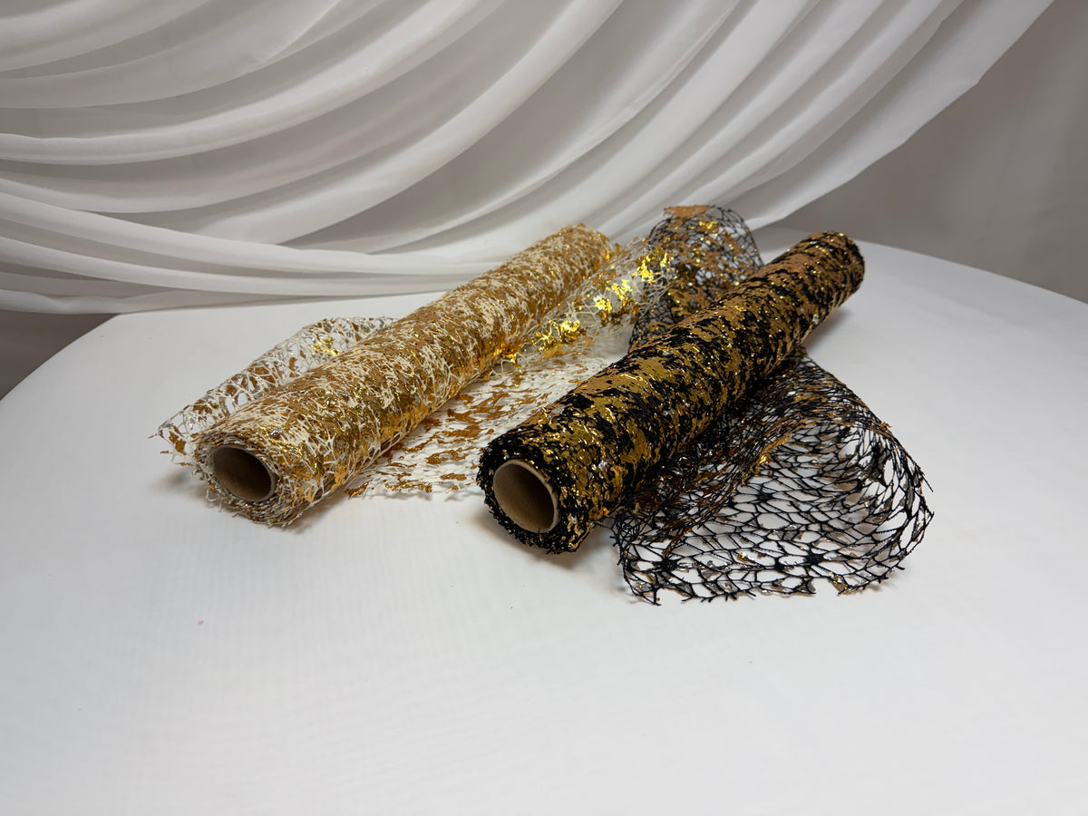 Ambalaj Macrame Insertii Aurii 48cm-5yarzi
