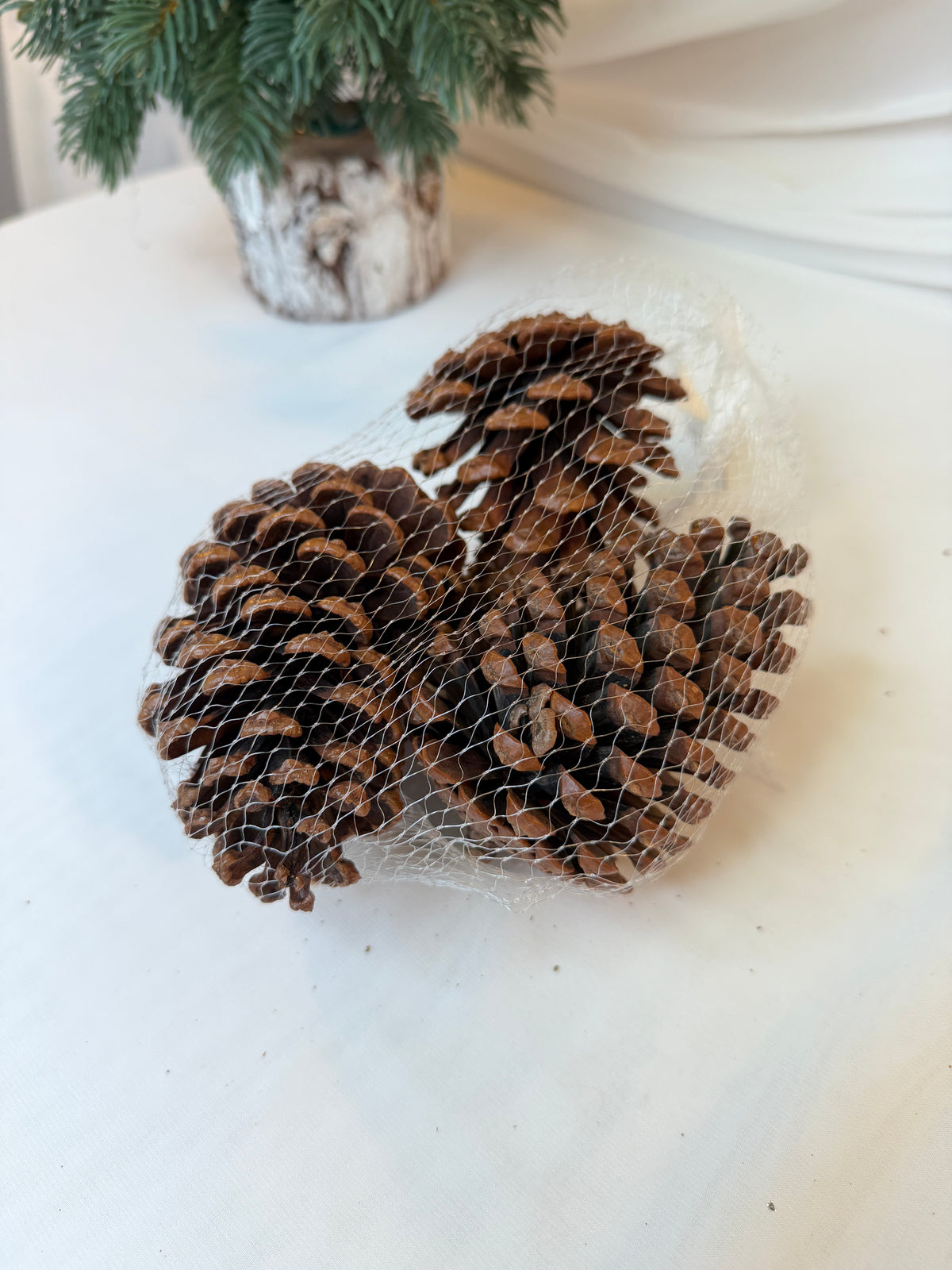 Conuri de Brad Decorative pentru Crăciun, 11-12 cm, 3/saculet