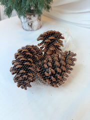 Conuri de Brad Decorative pentru Crăciun, 11-12 cm, 3/saculet