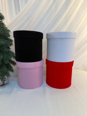 Cutii Cadou Cu Catifea Cilindru 3/set