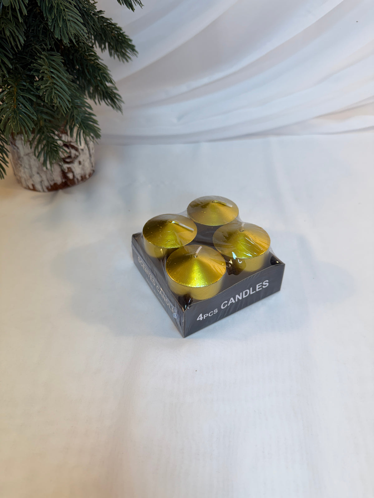 Lumanari Metalizate 4,3cm-H6cm 4/set