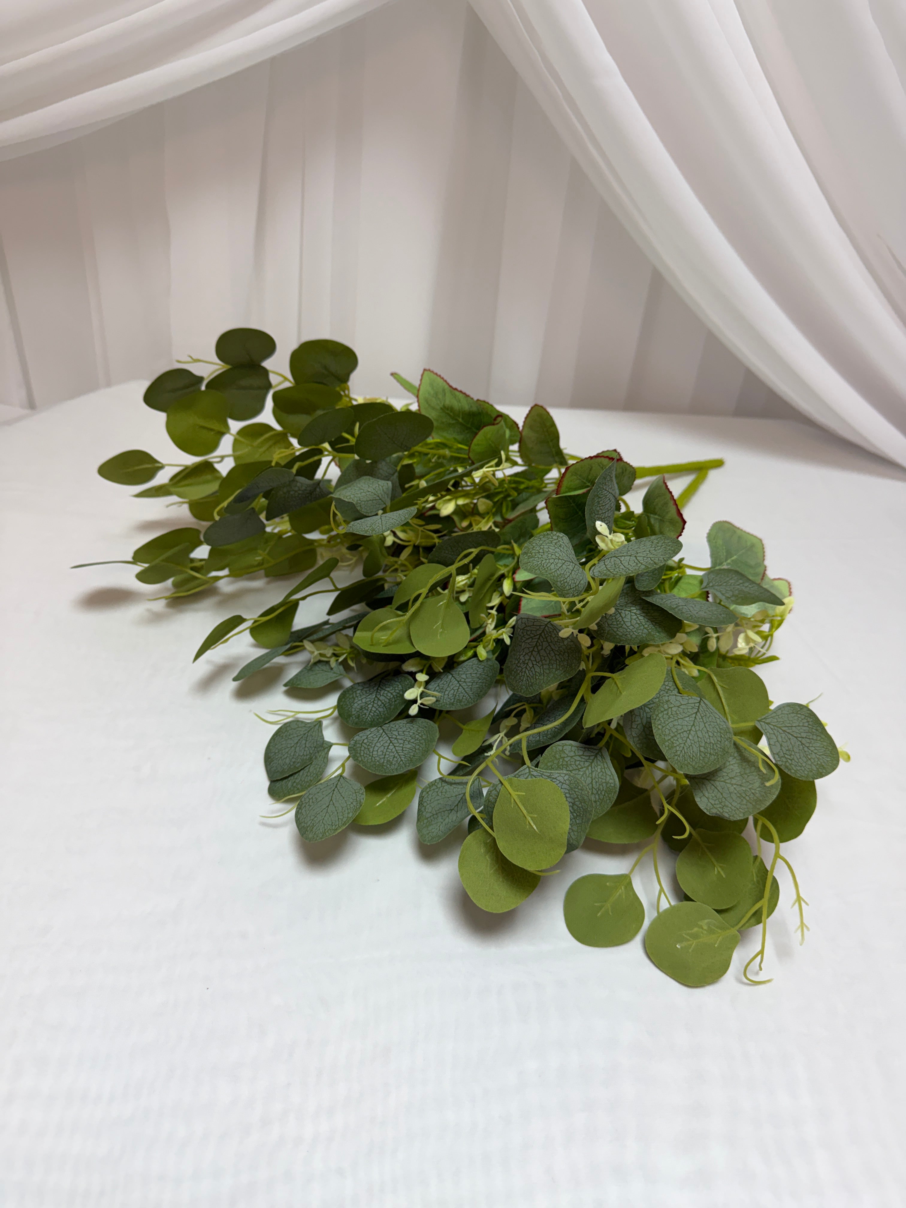 Buchet Frunze Decorativ Eucalipt Cu Verdeata 55cm
