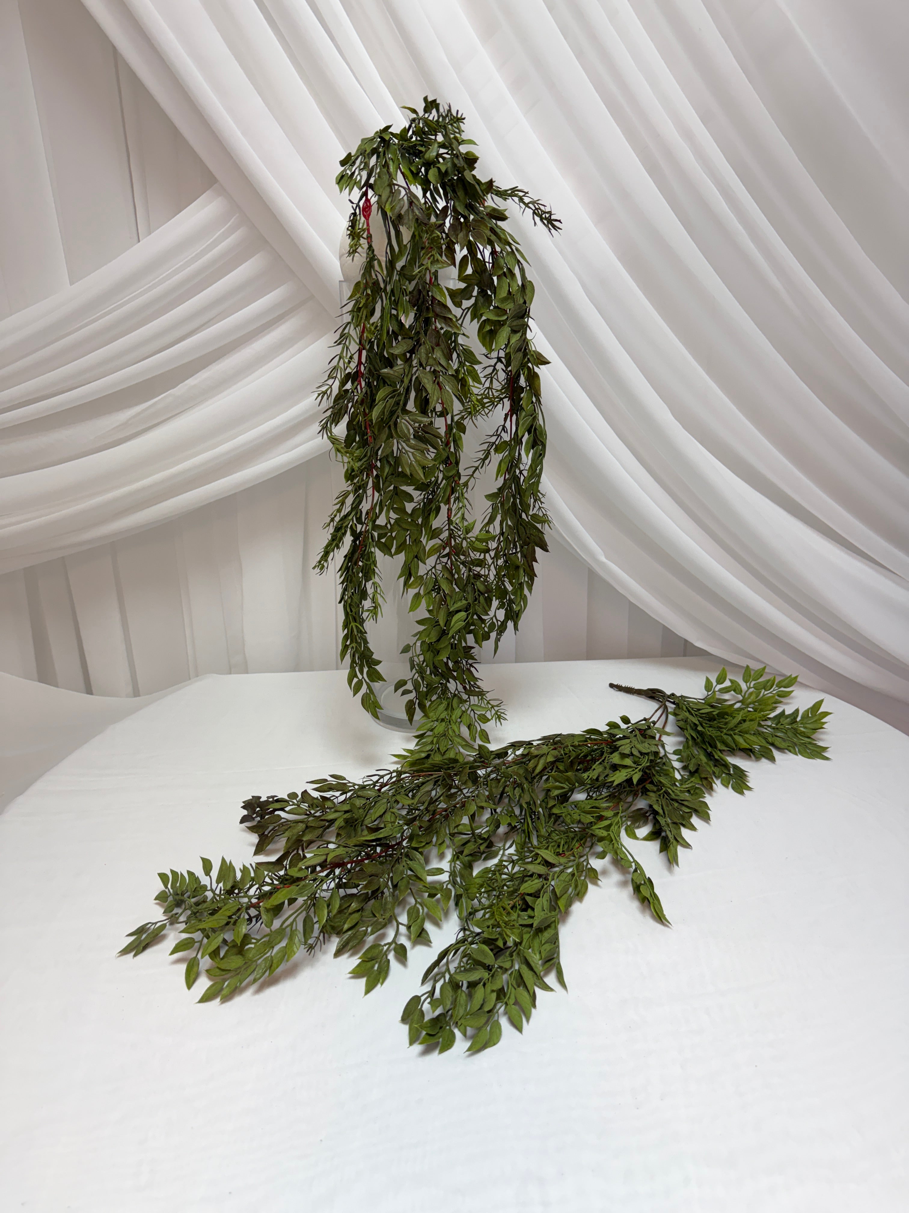 Creanga Frunze Decorativa Cu Asparagus 85cm 2/set
