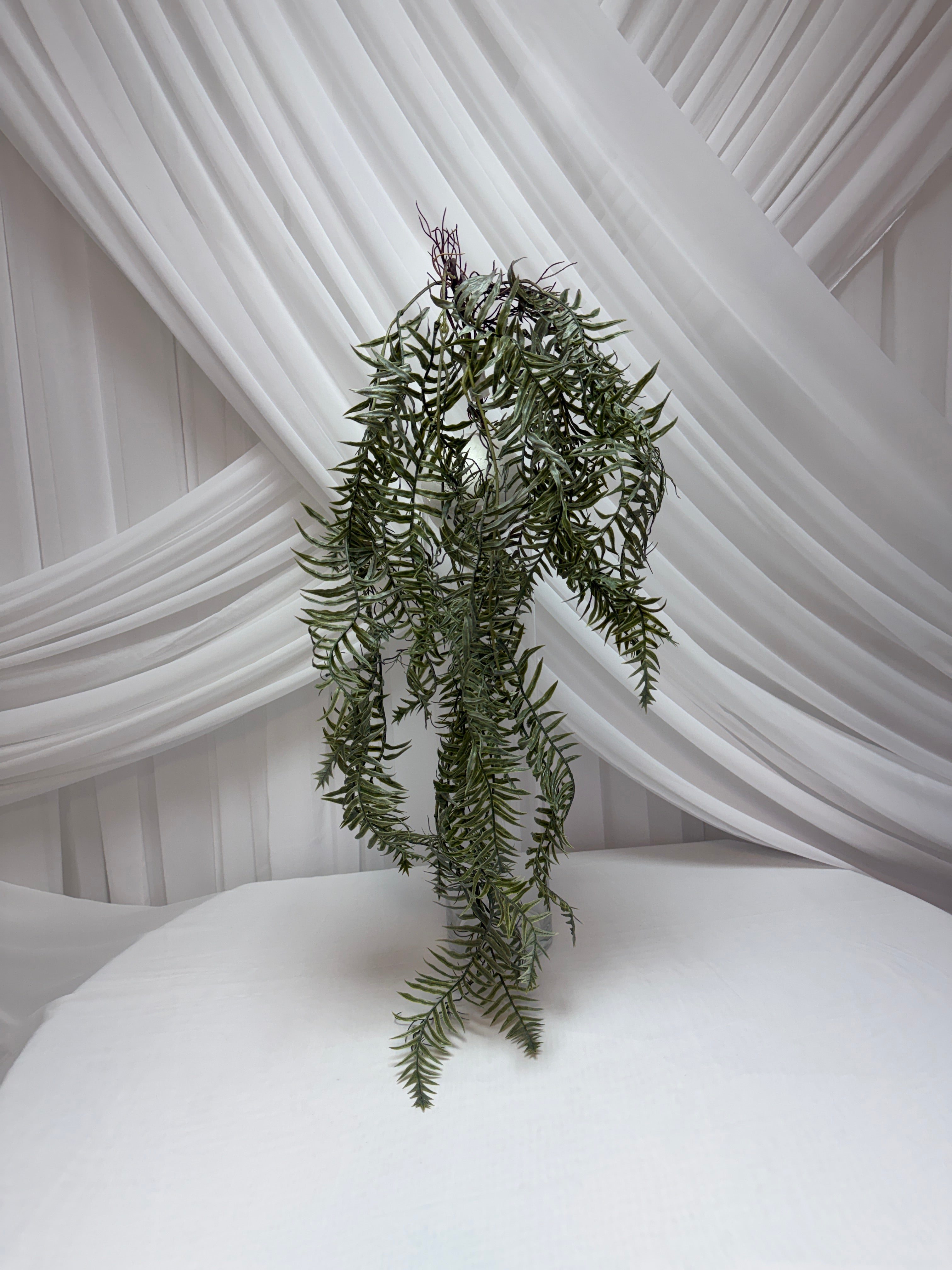 Creanga Frunze Decorativa Feriga Rotunjite 122cm