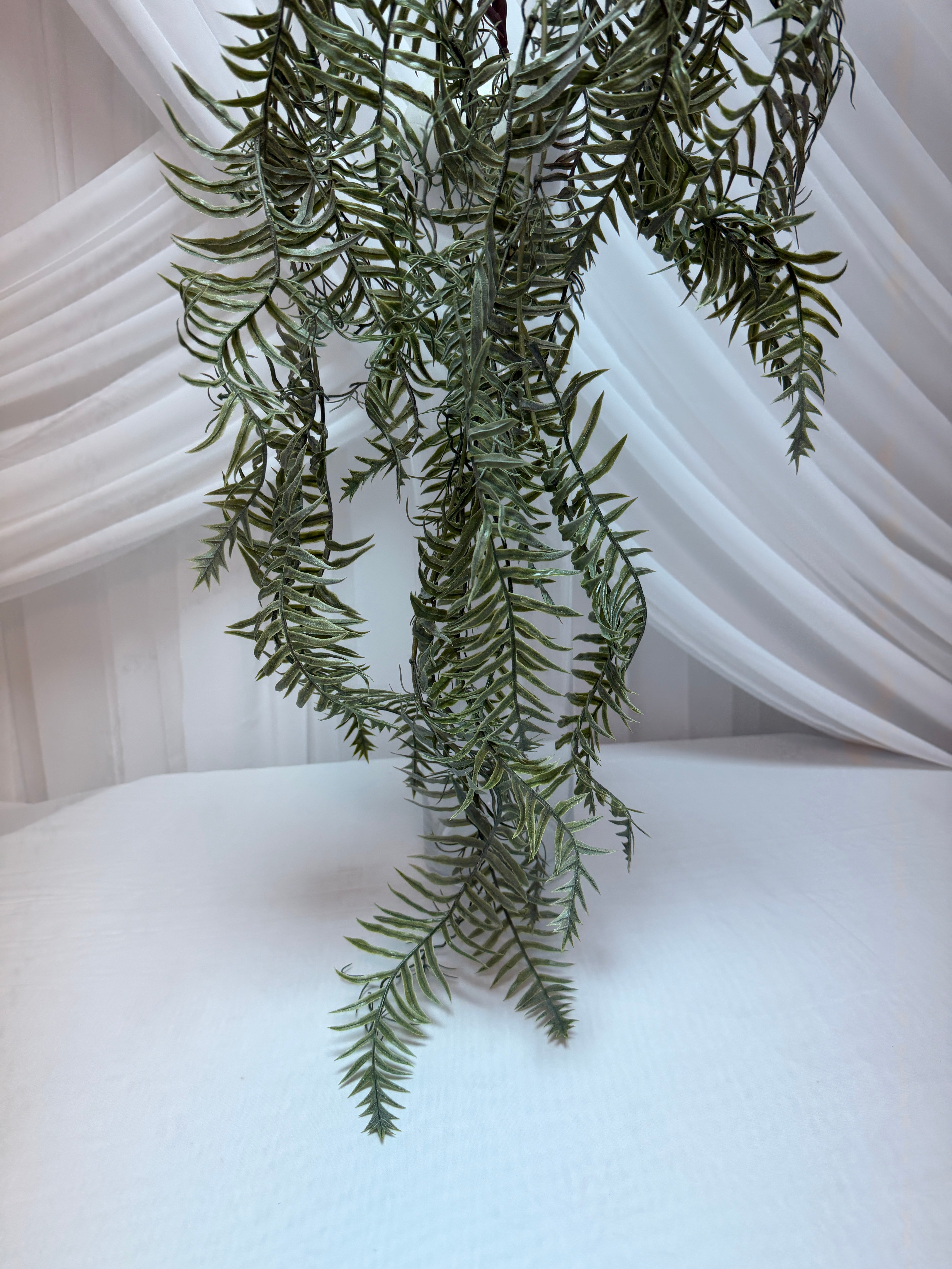 Creanga Frunze Decorativa Feriga Rotunjite 122cm