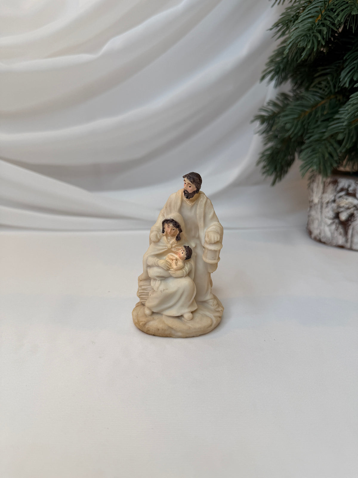 Bibelou Rasina Nasterea Cu Felinar Natur 7117-1