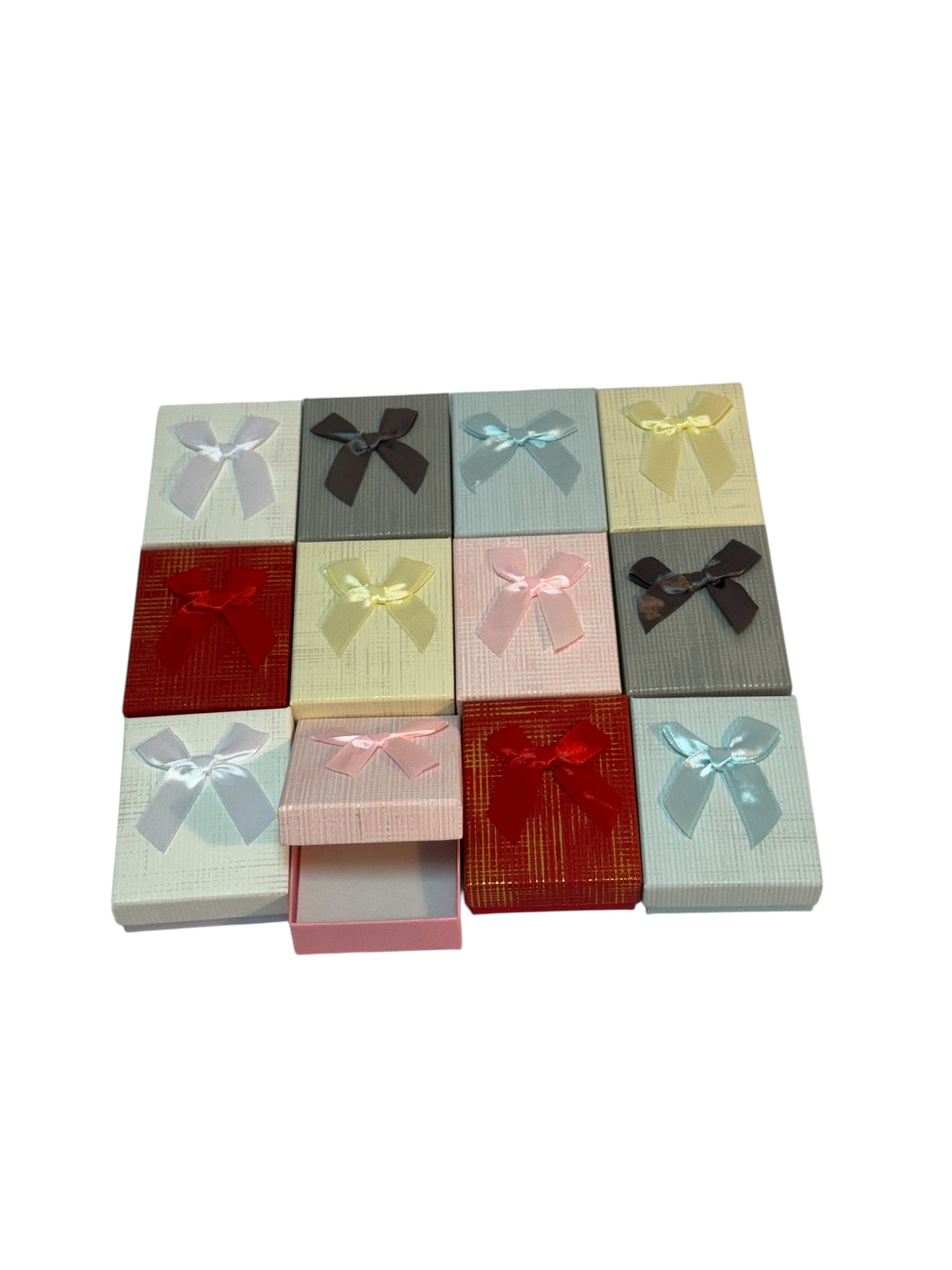 Cutii Bijuterii Pentru Set Carton 7x9 cm Patratele Metalizat