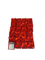 Cutii Bijuterii Pentru Inel 5x5cm 24/set Patratele Rosu